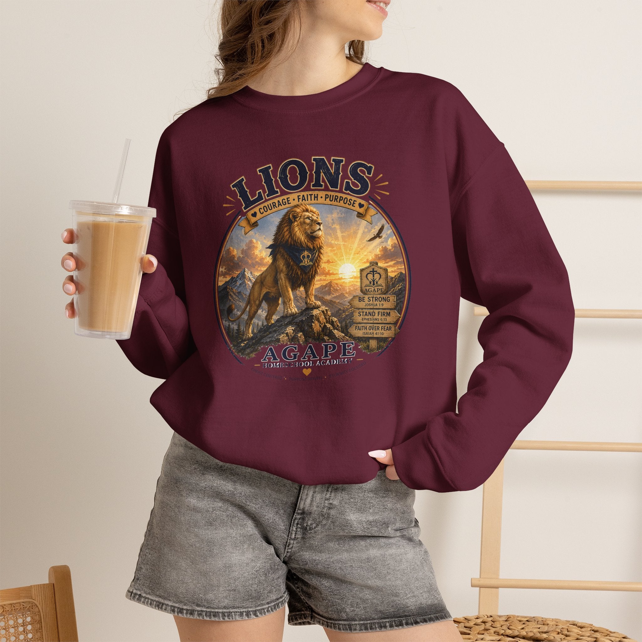 Lions Agape Homeschool Academy Sweatshirt