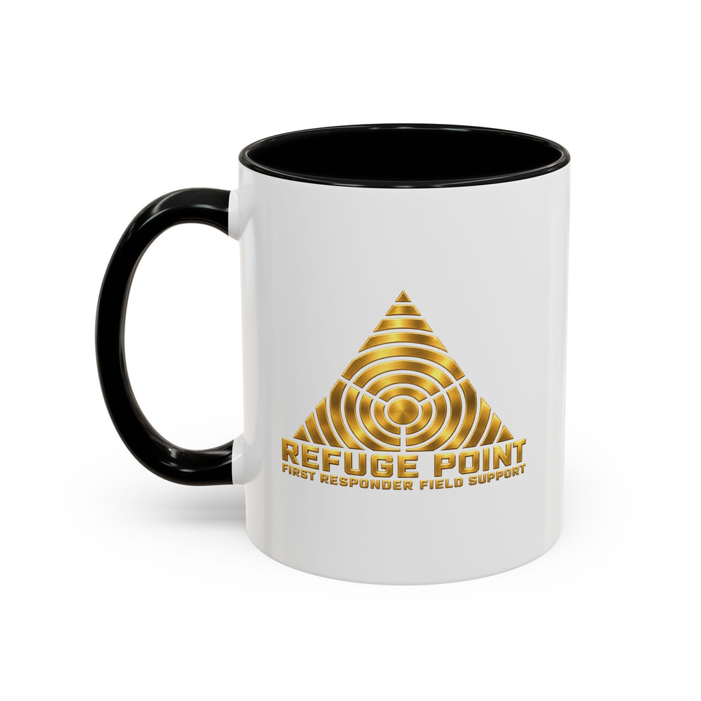 Refuge Point - Gold Print Coffee Mug, First Responder Field Support Volunteer Coffee Cup, Available in 11oz or 15oz