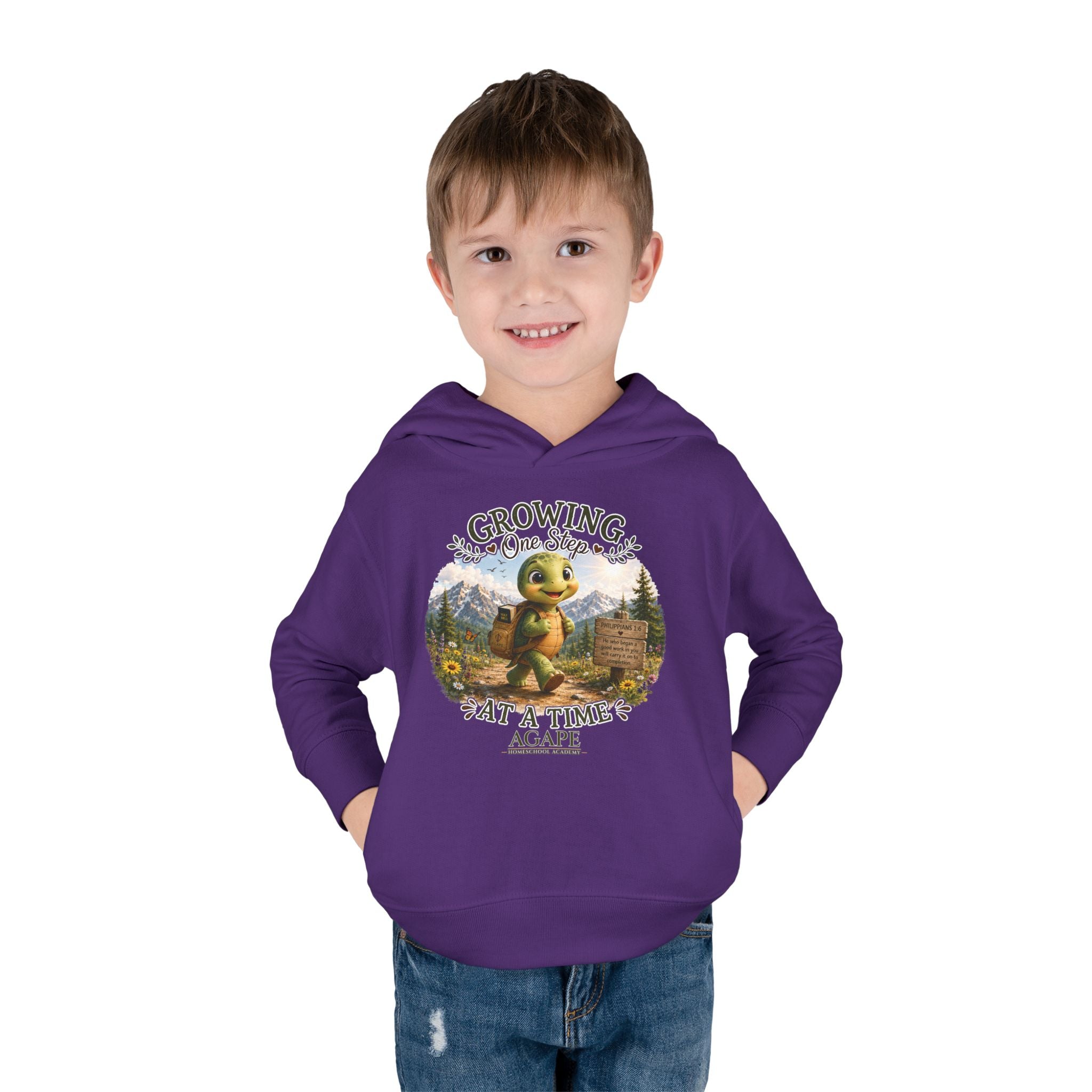Tots Growing One Step At A Time Pullover Hoodie