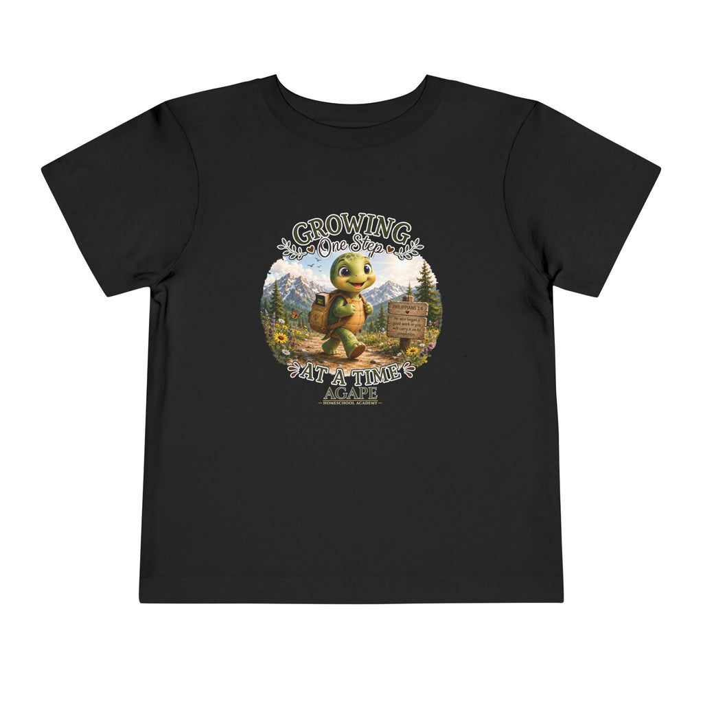 Tots Growing One Step At A Time Turtle Tee