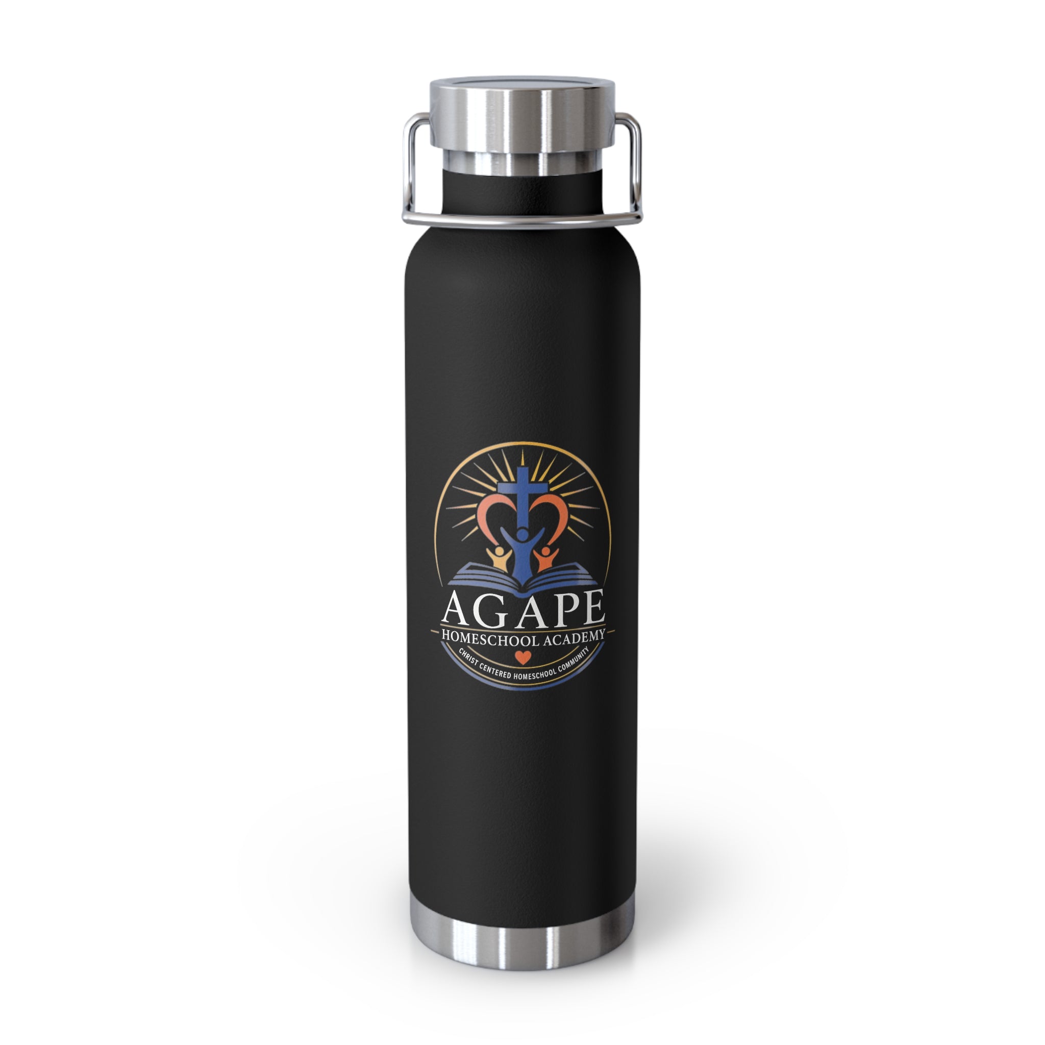 Agape Homeschool Academy Logo 22oz Insulated Water Bottle