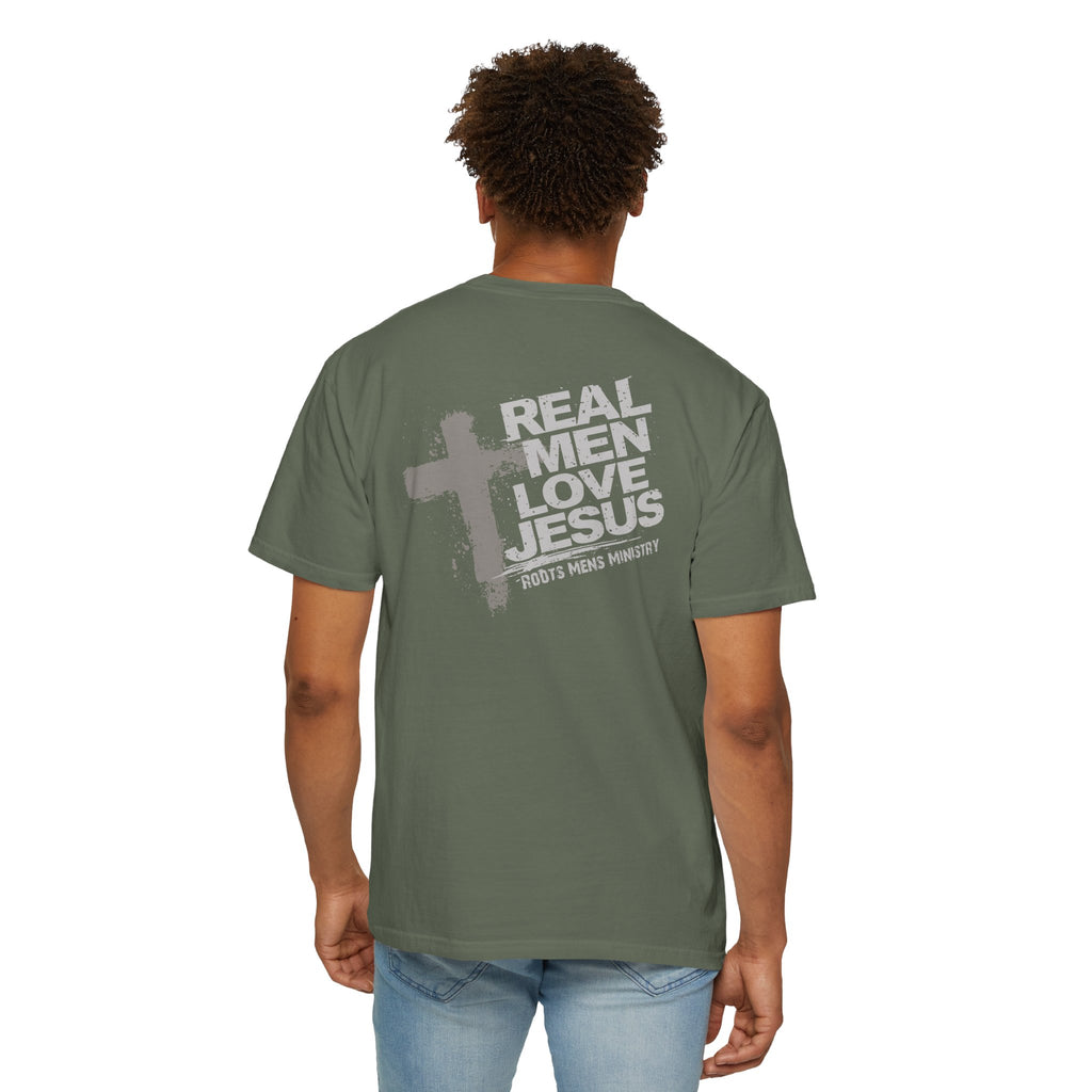 Roots Men's Ministry's "Real Men Love Jesus" T-Shirt