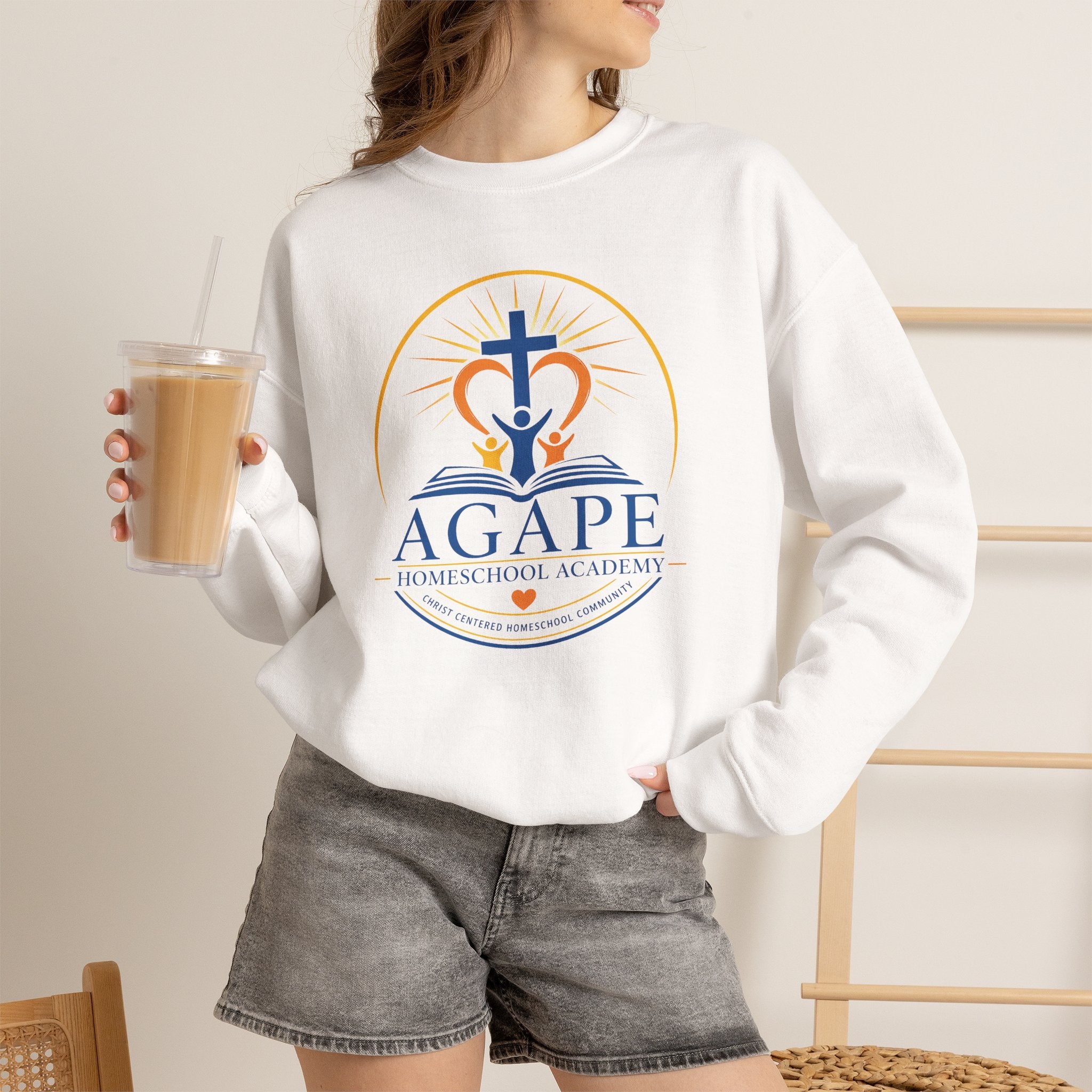 Lions Agape Homeschool Academy Logo Sweatshirt
