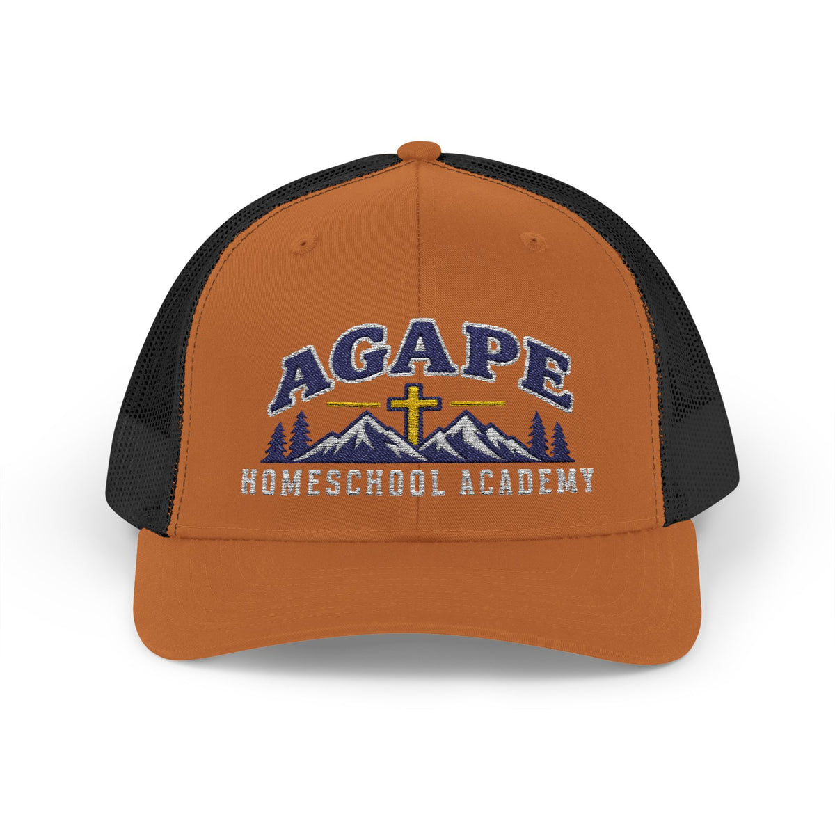 Agape Homeschool Academy Mountain Cross Trucker Hat