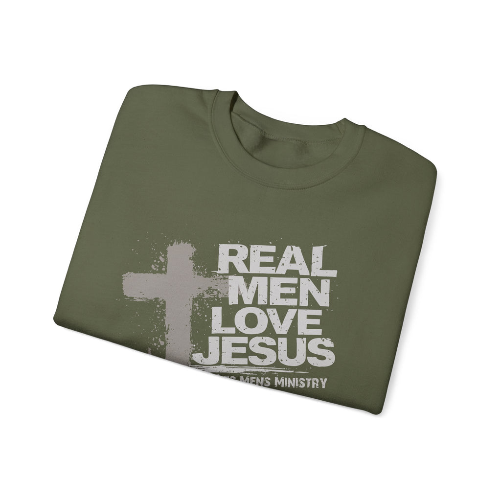 Roots Men’s Ministry's "Real Men Love Jesus" Sweatshirt