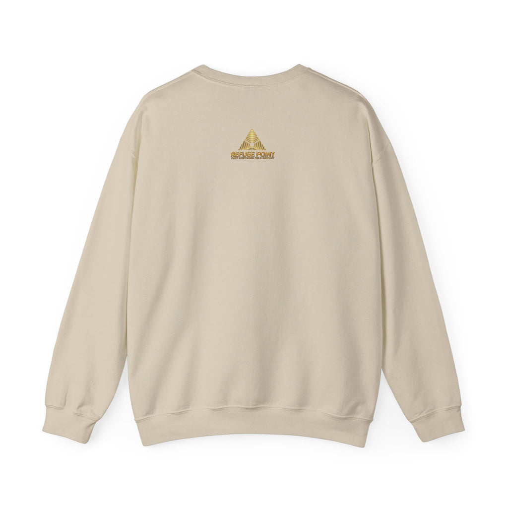 Refuge Point - Volunteer Crewneck Sweatshirt, First Responder Support Pullover Sweatshirt