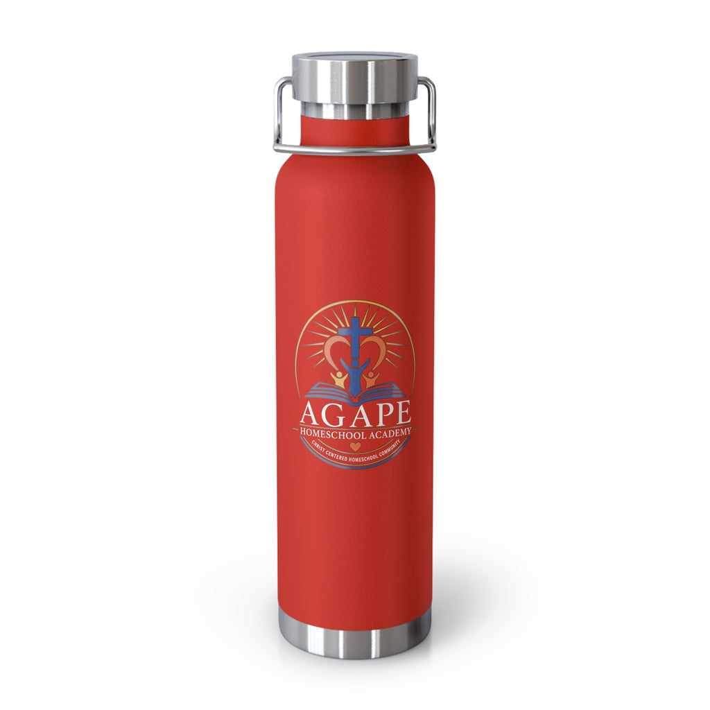Agape Homeschool Academy Logo 22oz Insulated Water Bottle