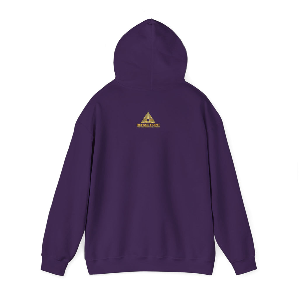 Refuge Point - Volunteer Serving Those Who Serve Hoodie, First Responder Support Pullover Hoodie
