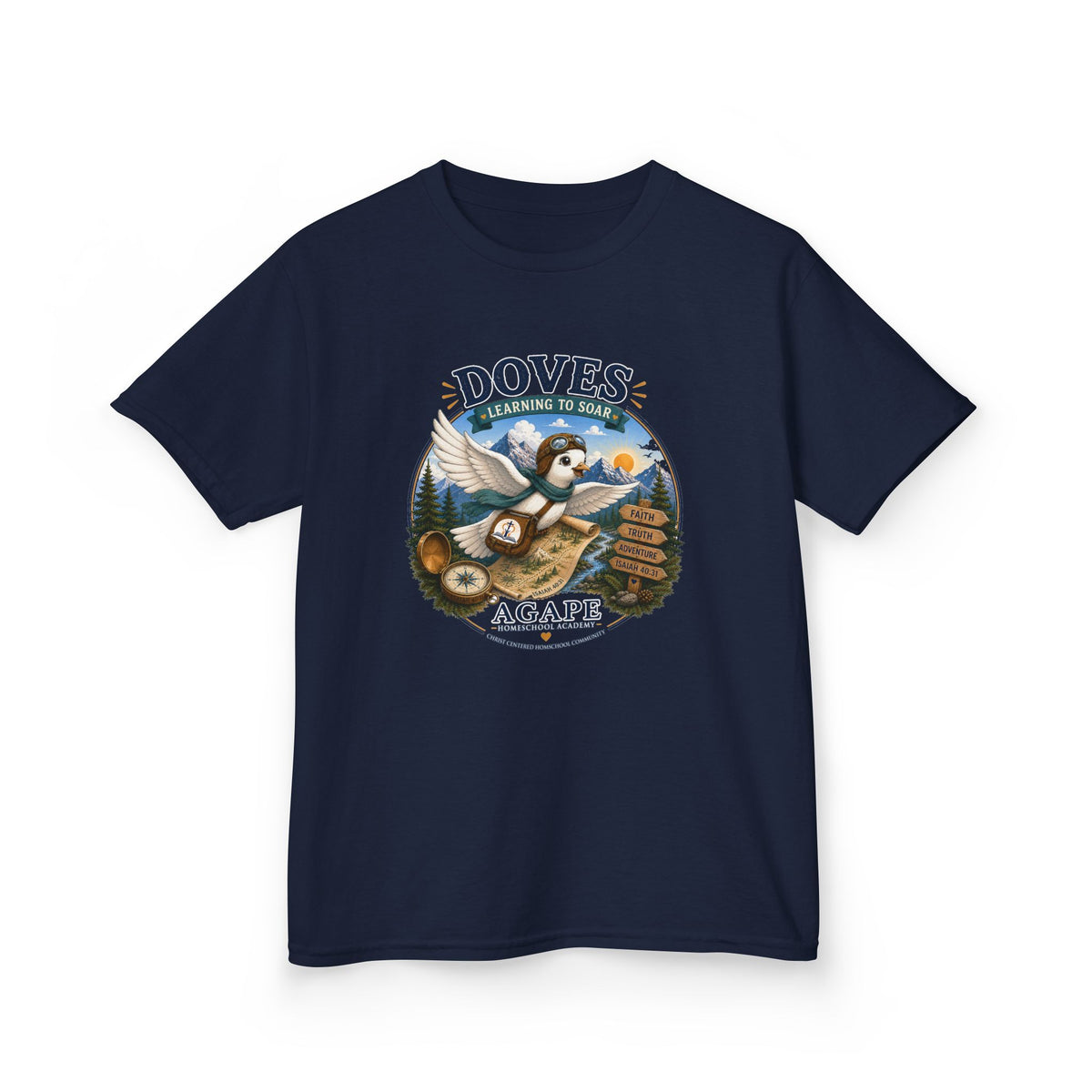 Doves Agape Homeschool Learning to Soar T-Shirt