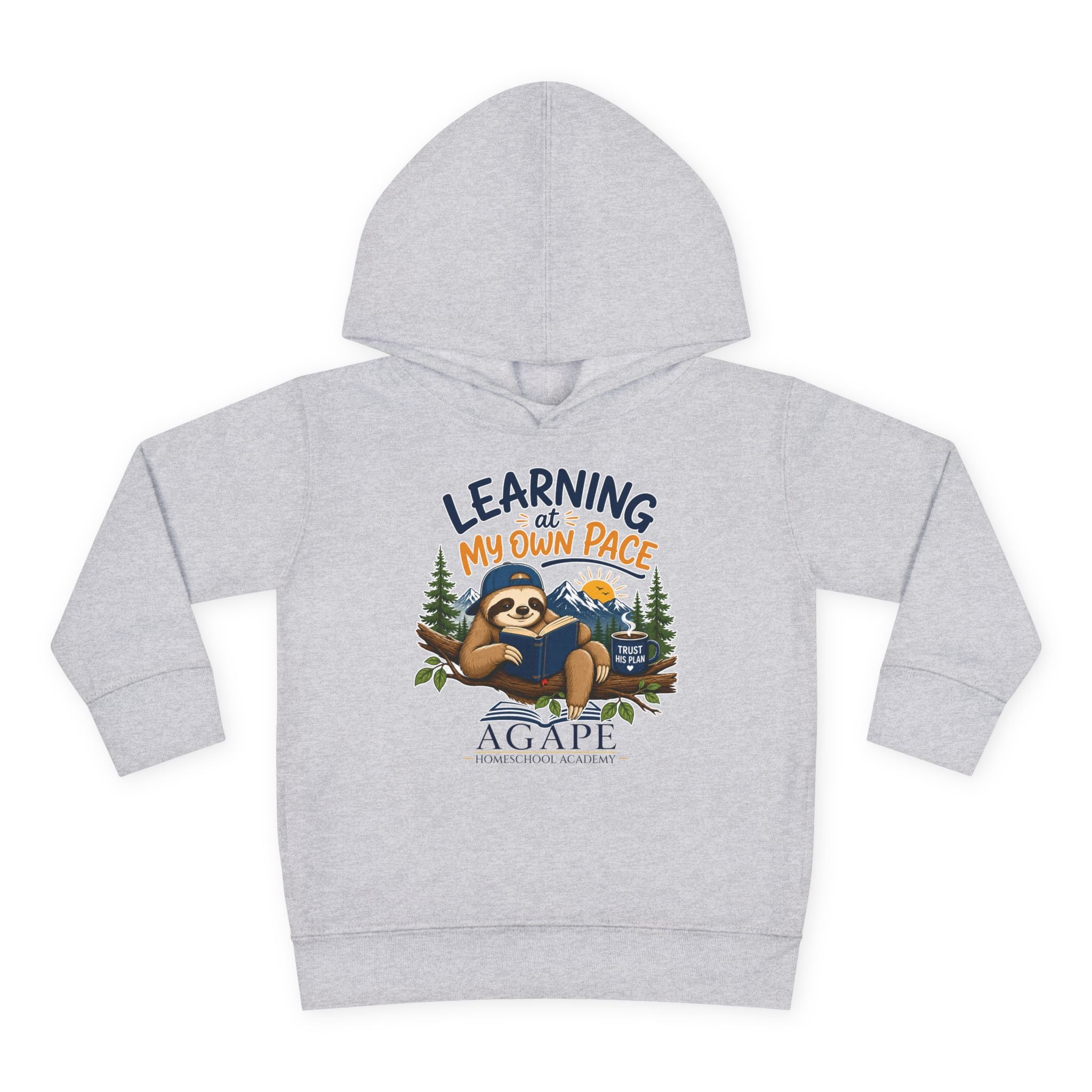 Tots Learning At My Own Pace Sloth Pullover Hoodie