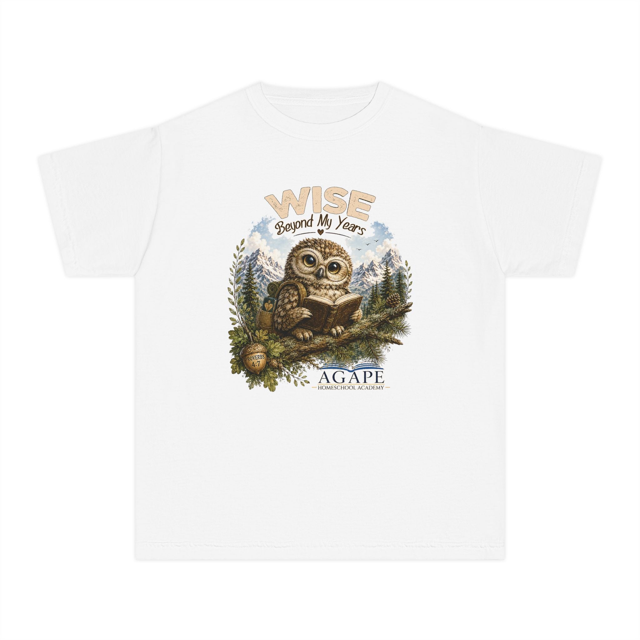 Doves Wise Beyond My Years Owl Tee