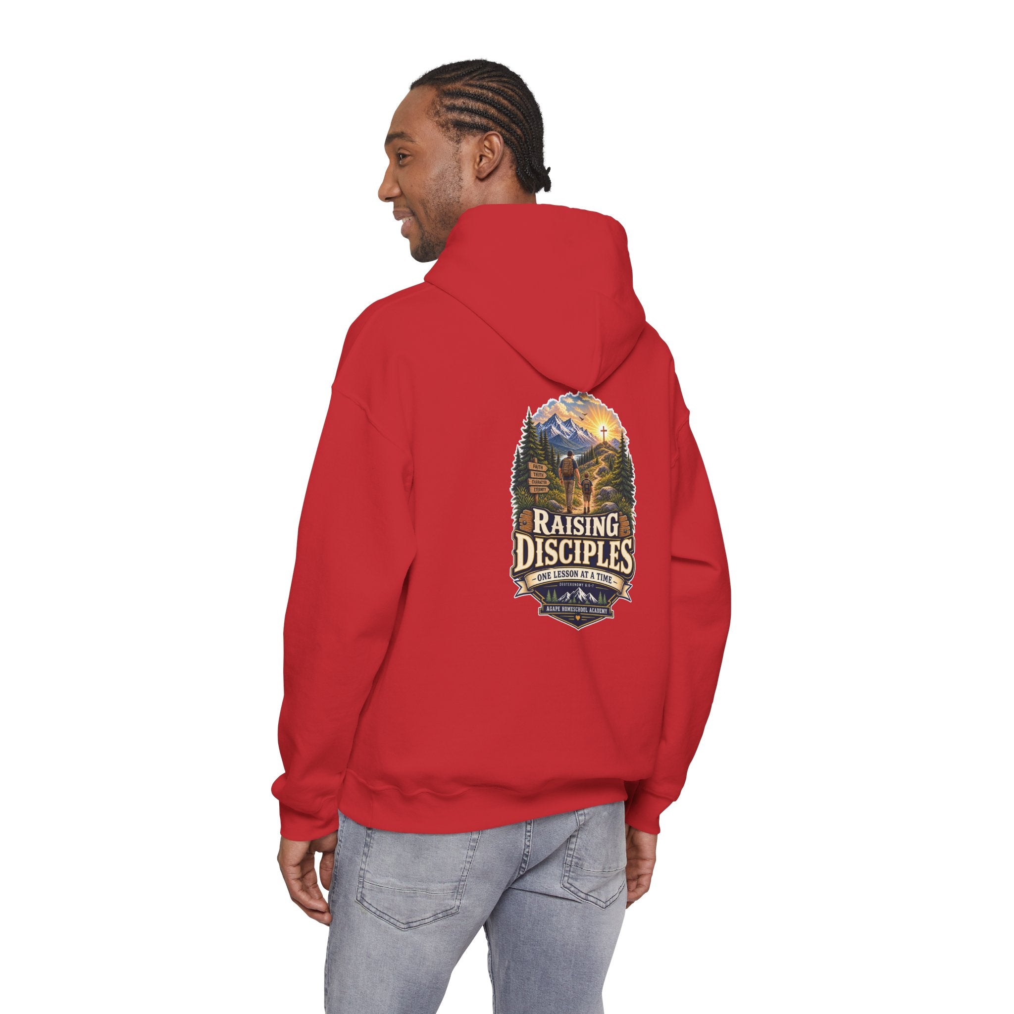 Men's Agape Homeschool Raising Disciples Pullover Hoodie