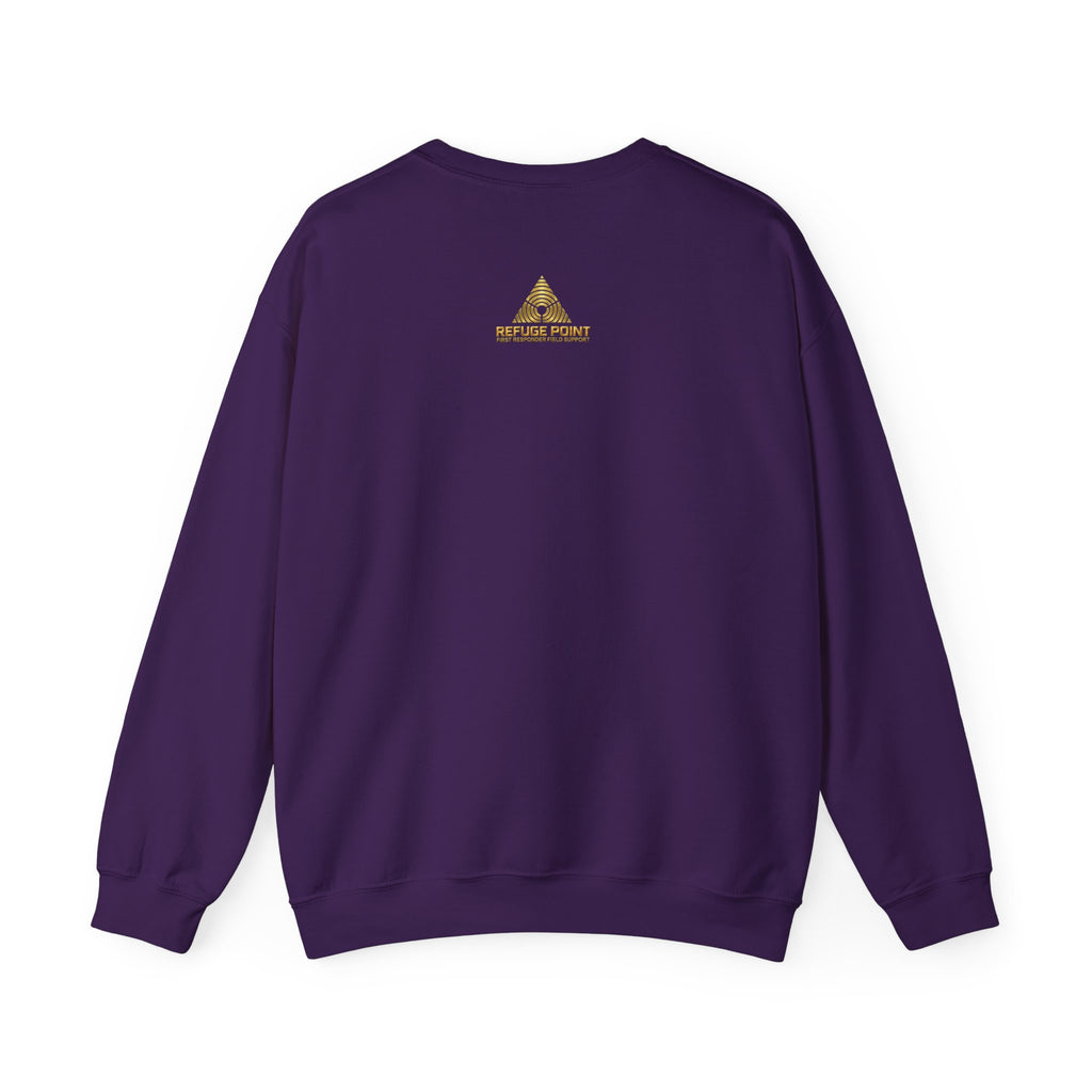 Refuge Point - Volunteer Crewneck Sweatshirt, First Responder Support Pullover Sweatshirt