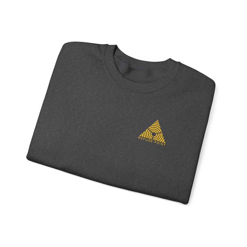 Refuge Point - Blessed Are the Peacemakers Crewneck Sweatshirt (Back Print), Matthew 5:9, First Responder Support Sweatshirt