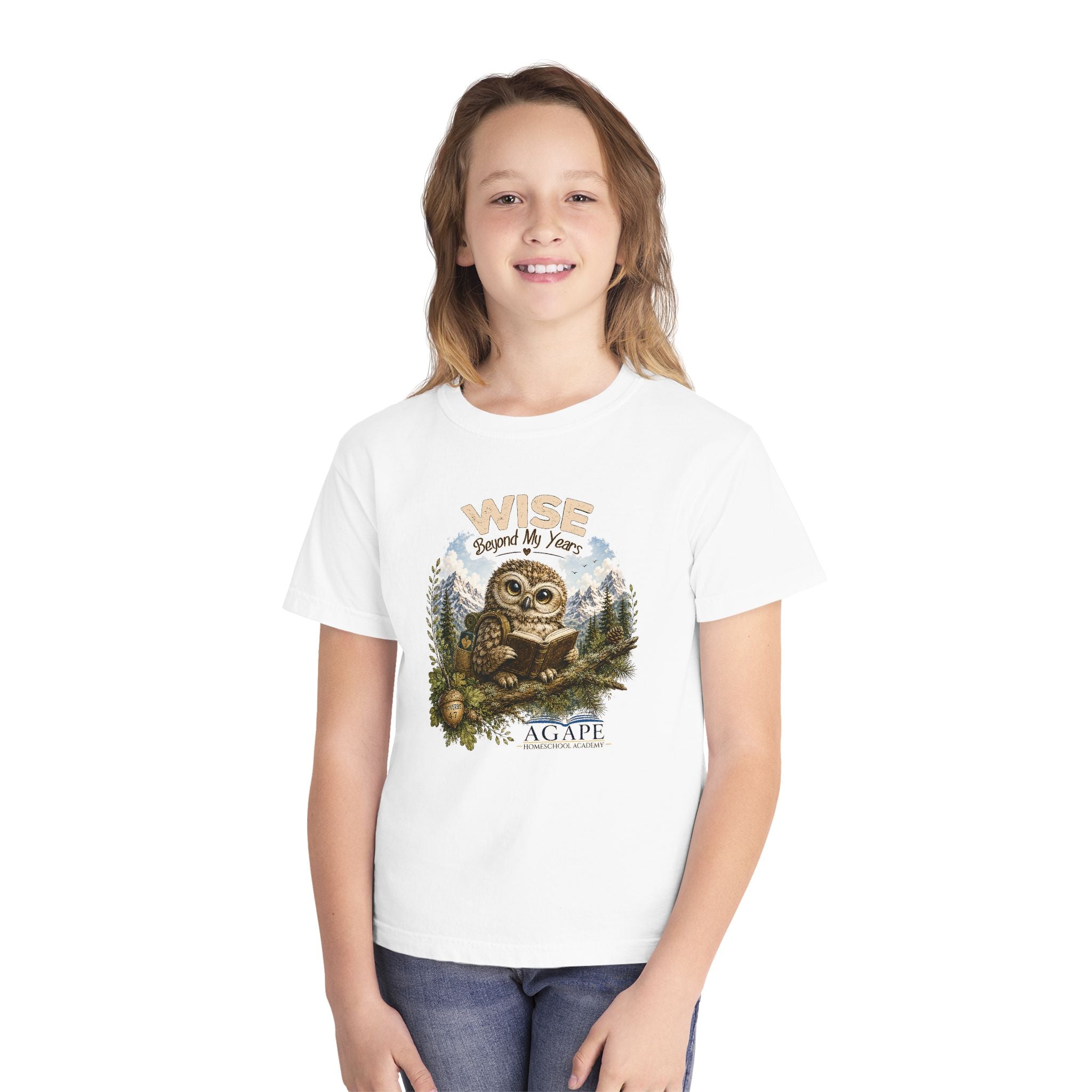 Doves Wise Beyond My Years Owl Tee