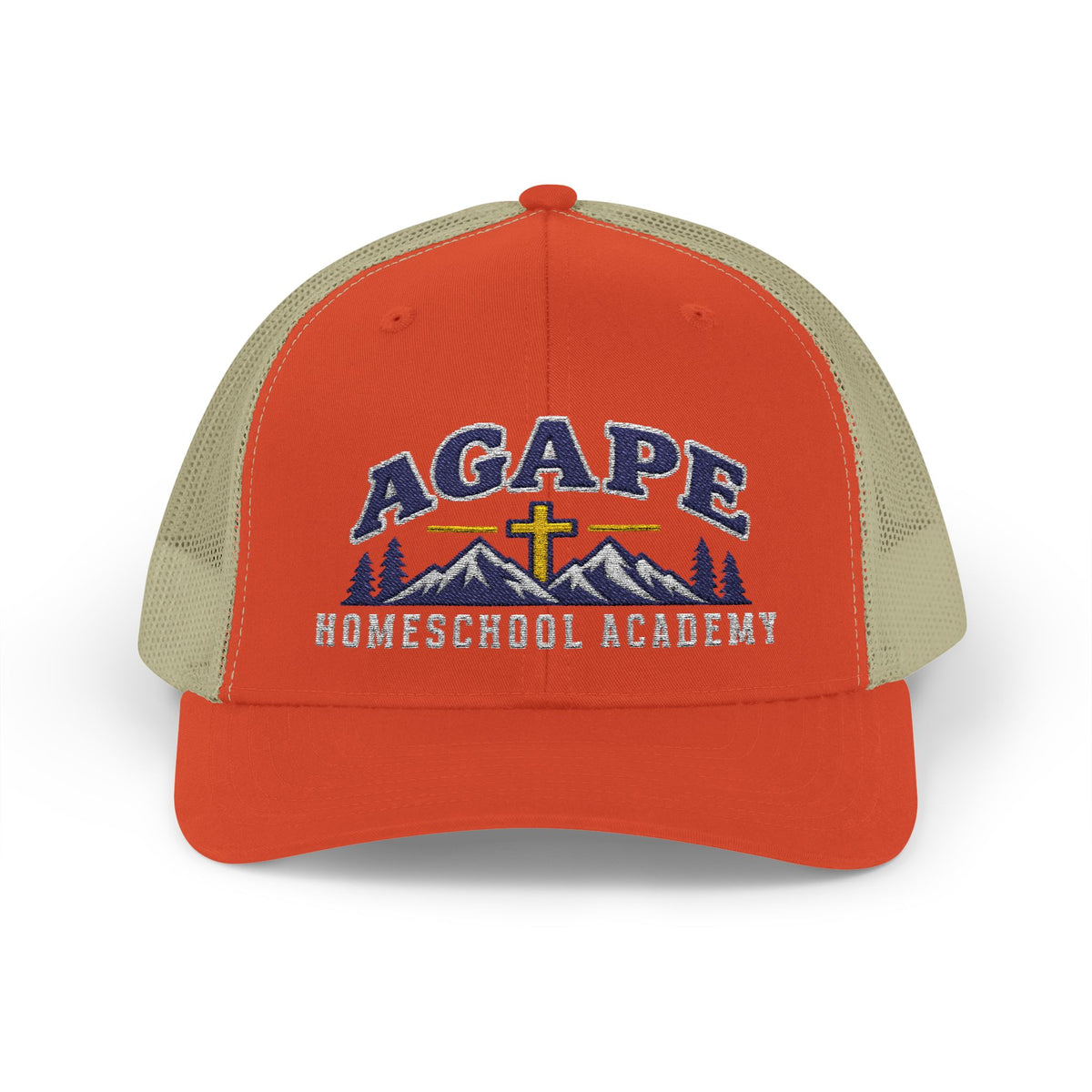 Agape Homeschool Academy Mountain Cross Trucker Hat