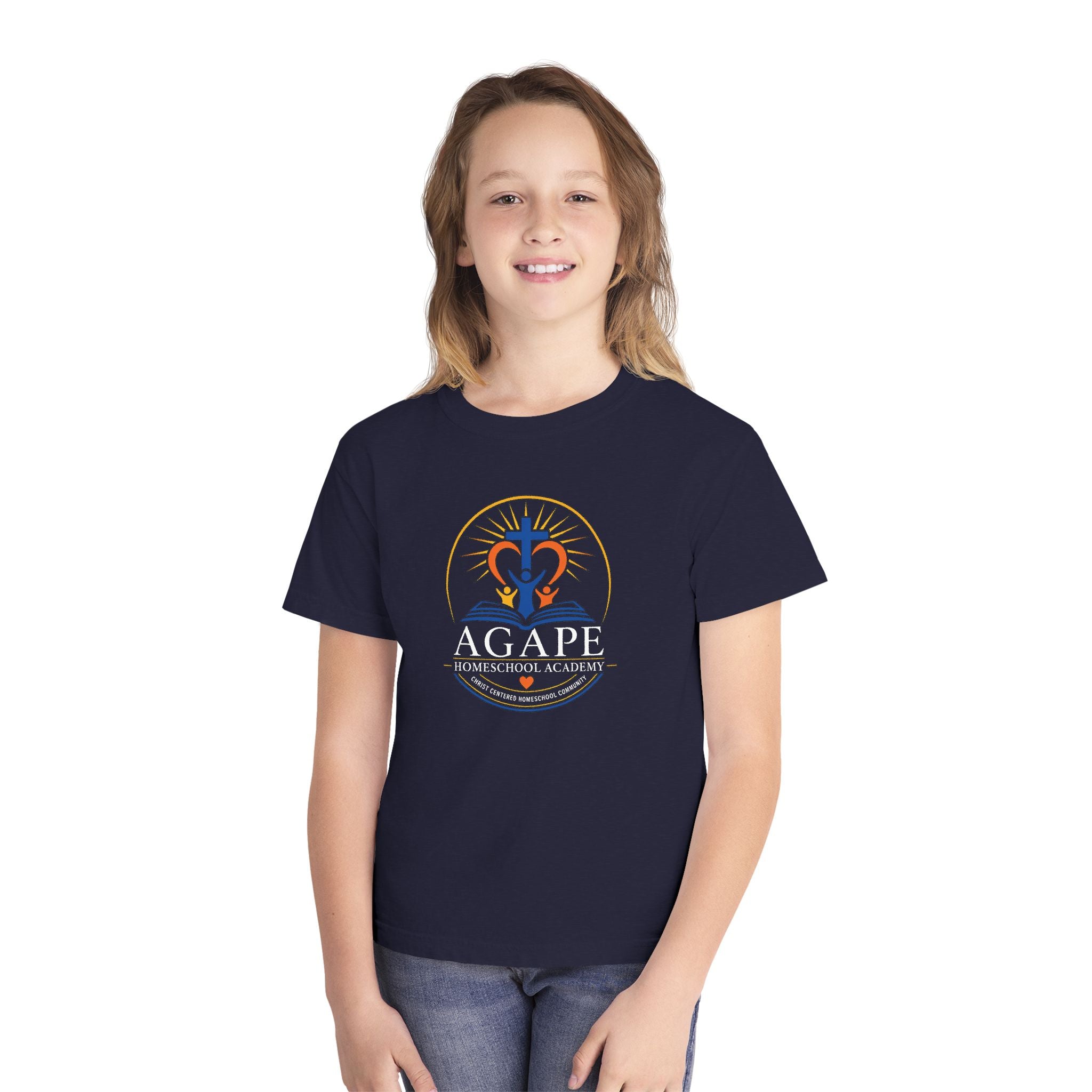 Lambs Agape Homeschool Academy Logo Tee
