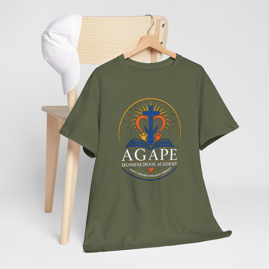 Adult Agape Homeschool Academy Logo Tee