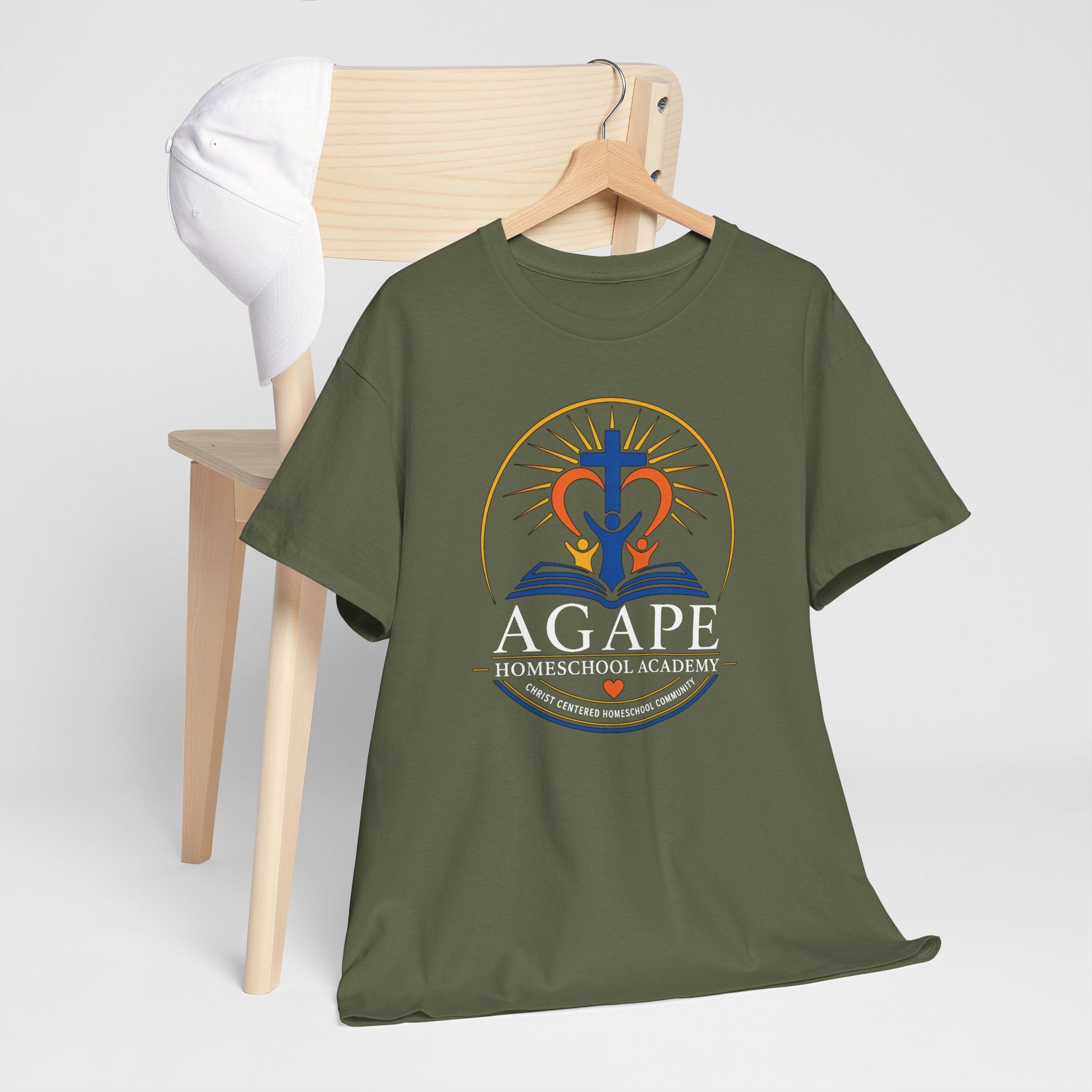 Adult Agape Homeschool Academy Logo Tee