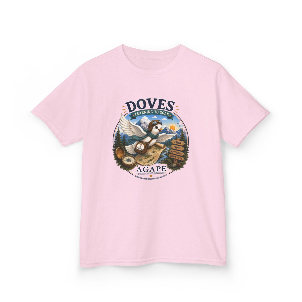Doves Agape Homeschool Learning to Soar T-Shirt