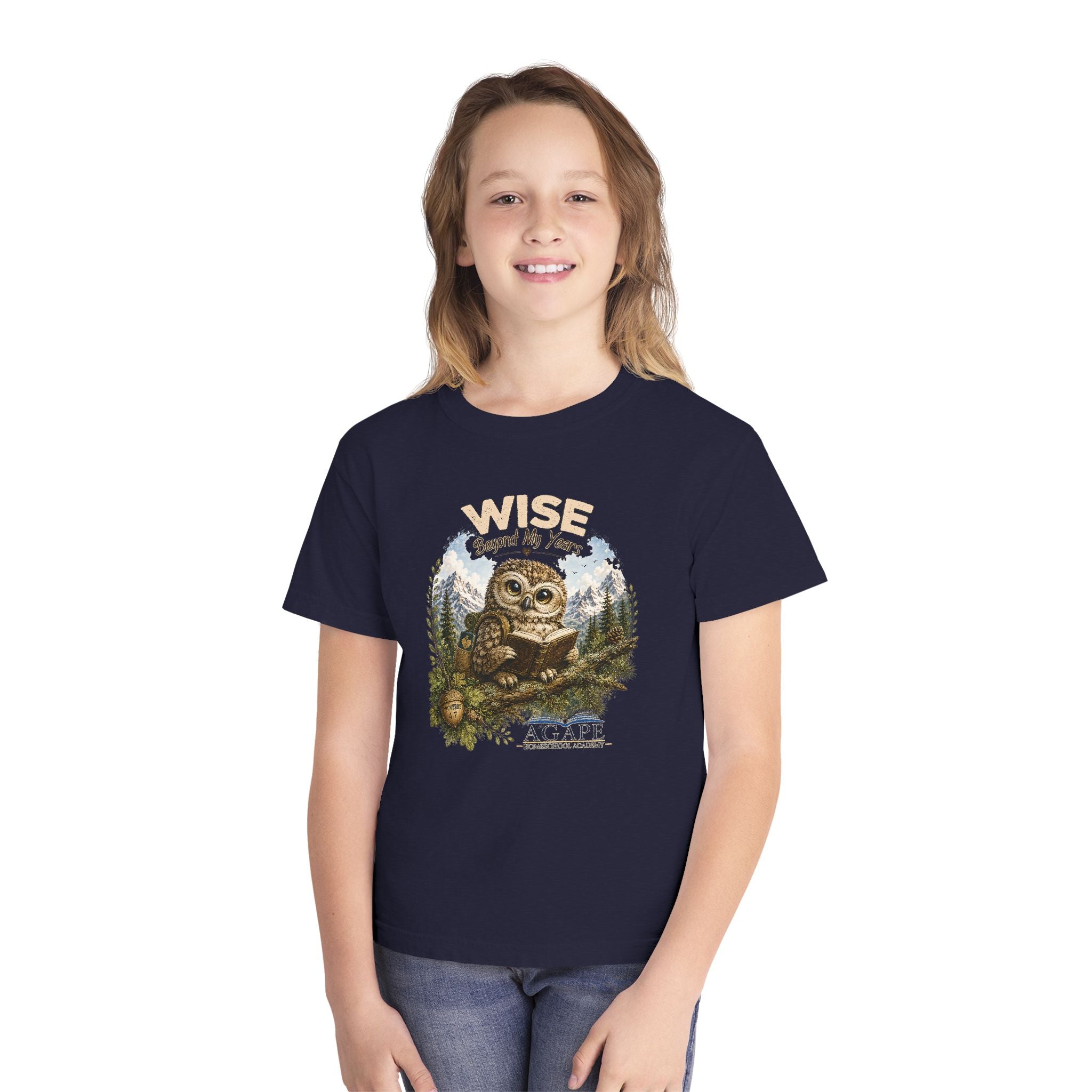 Doves Wise Beyond My Years Owl Tee