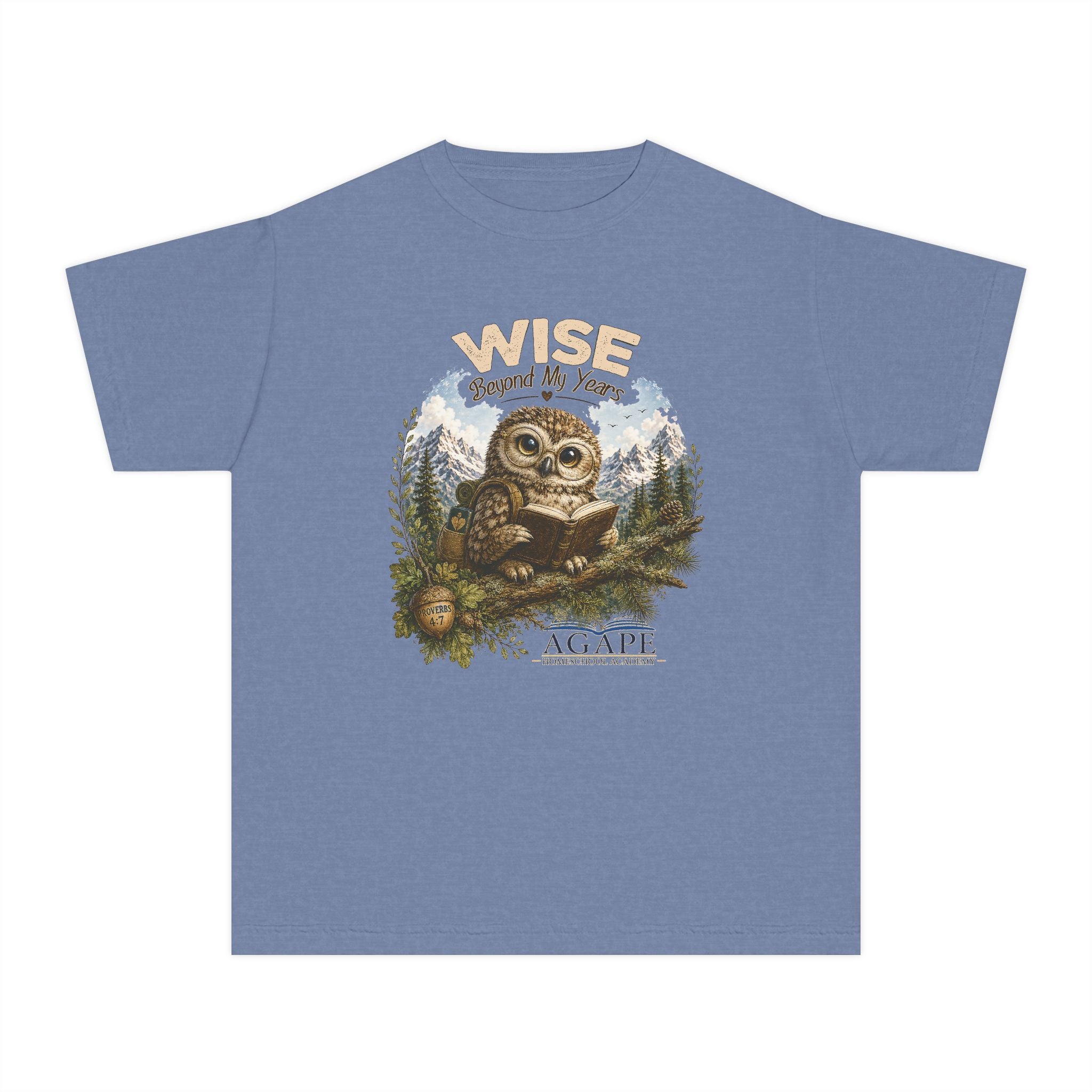 Doves Wise Beyond My Years Owl Tee