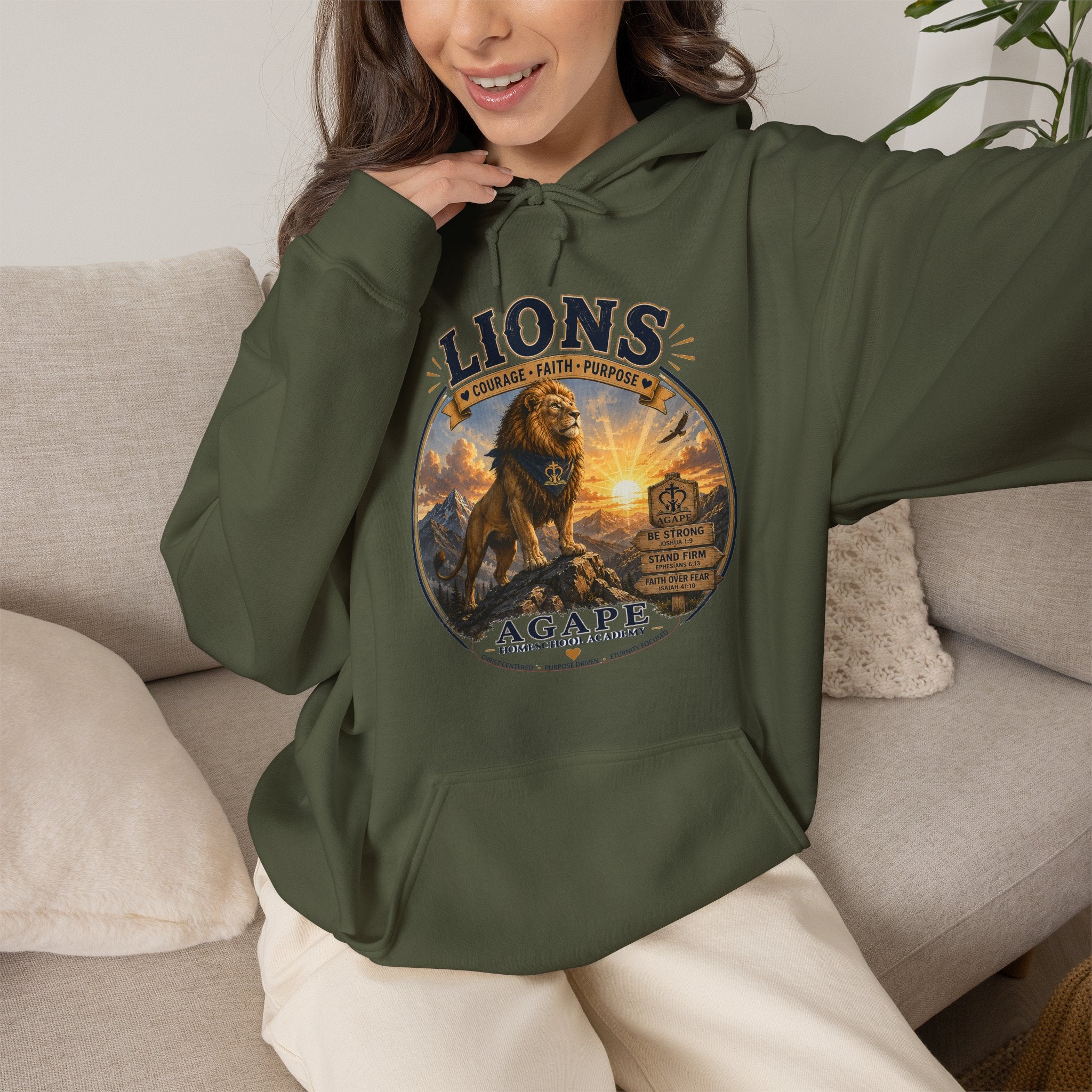 Lions Agape Homeschool Academy Pullover Hoodie