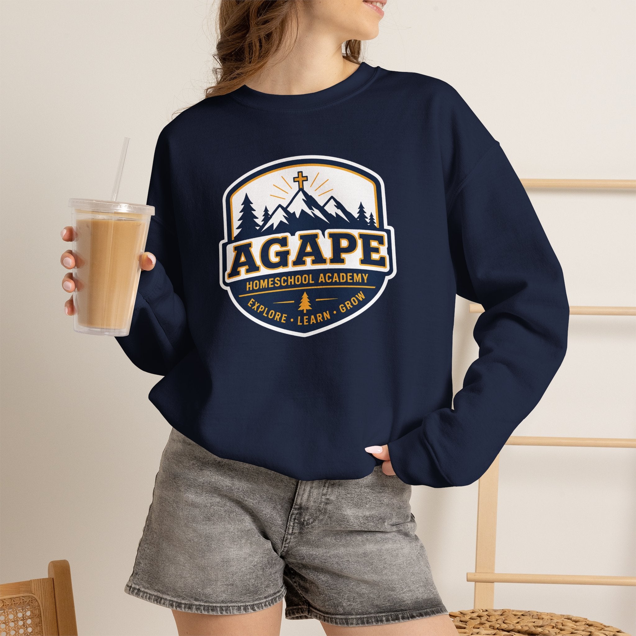 Agape Homeschool Academy Badge Sweatshirt