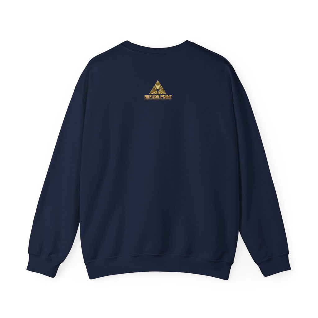 Refuge Point - Blessed Are the Peacemakers Crewneck Sweatshirt, Matthew 5:9, First Responder Support Sweatshirt