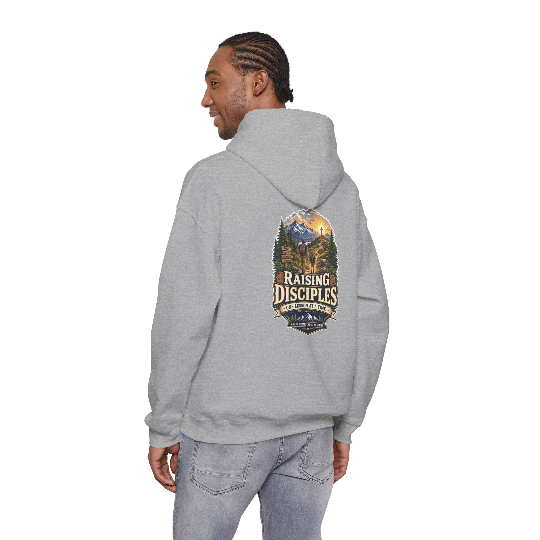 Men's Agape Homeschool Raising Disciples Pullover Hoodie