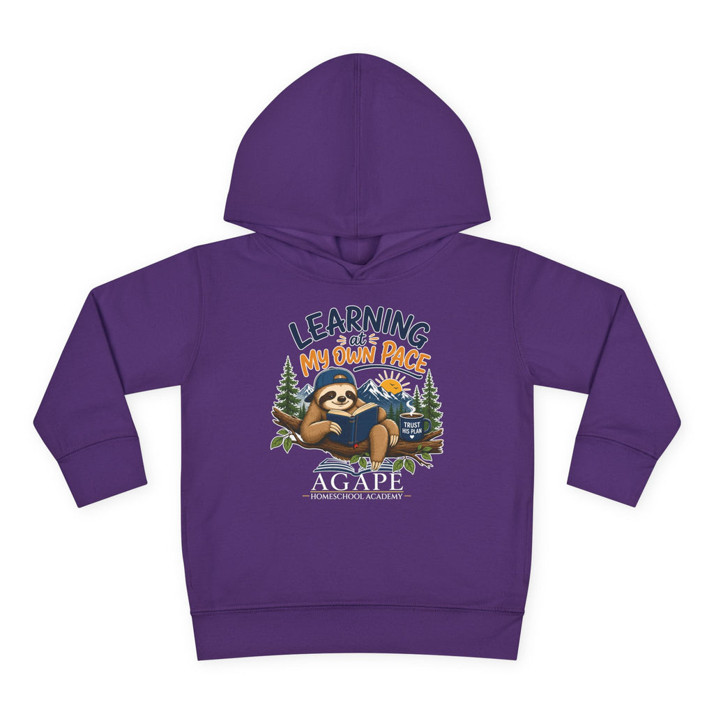 Tots Learning At My Own Pace Sloth Pullover Hoodie