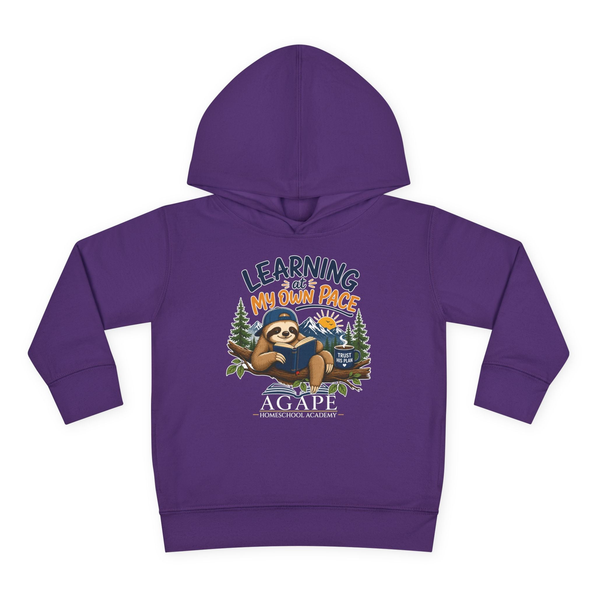 Tots Learning At My Own Pace Sloth Pullover Hoodie