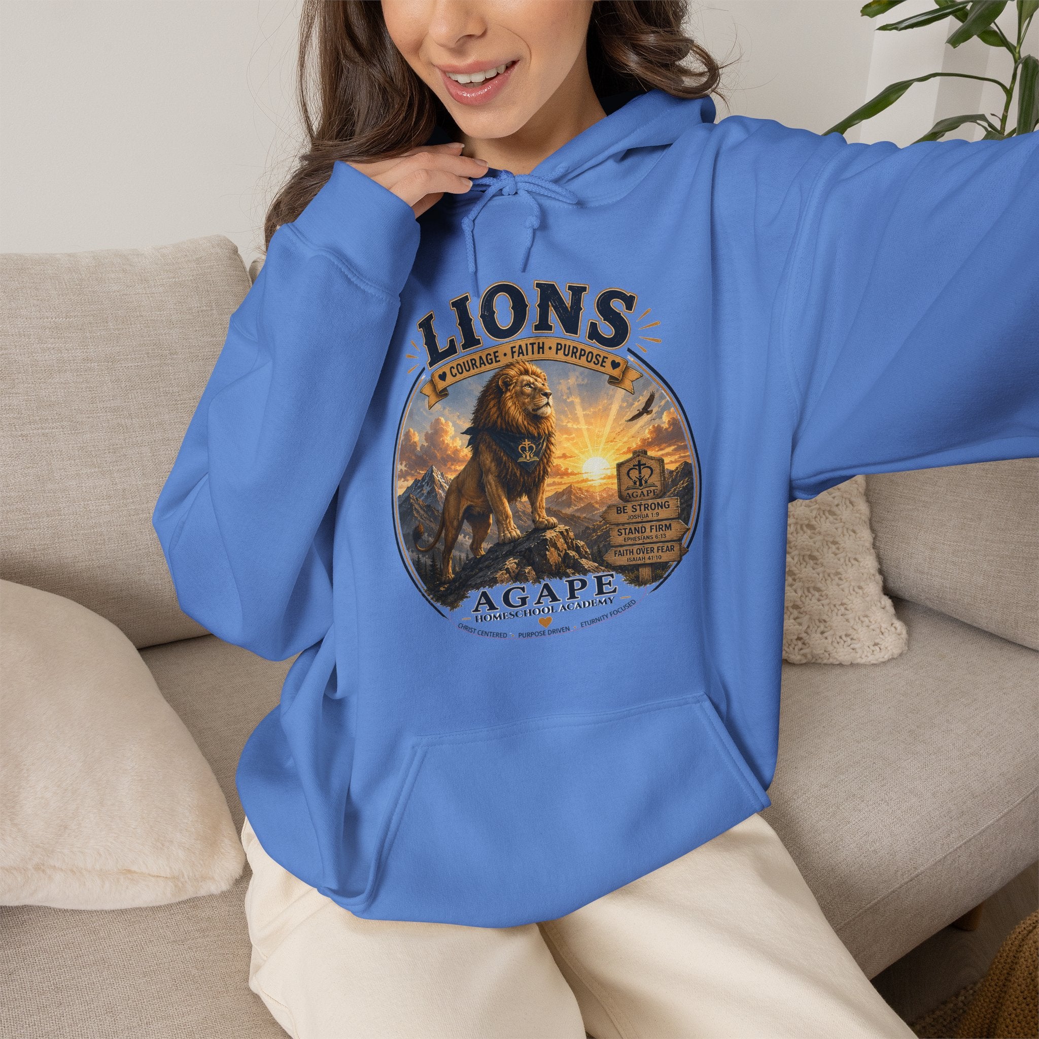 Lions Agape Homeschool Academy Pullover Hoodie