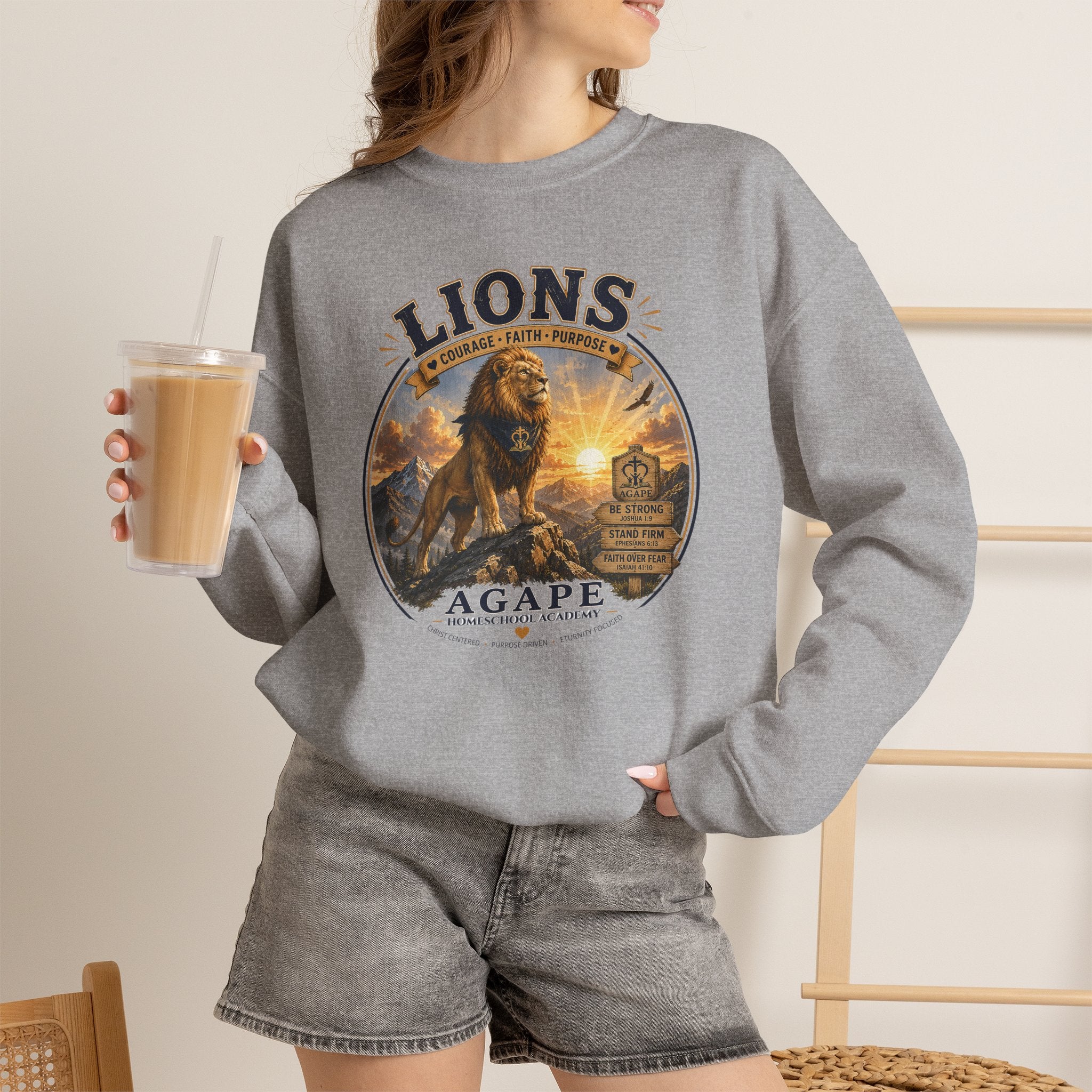 Lions Agape Homeschool Academy Sweatshirt