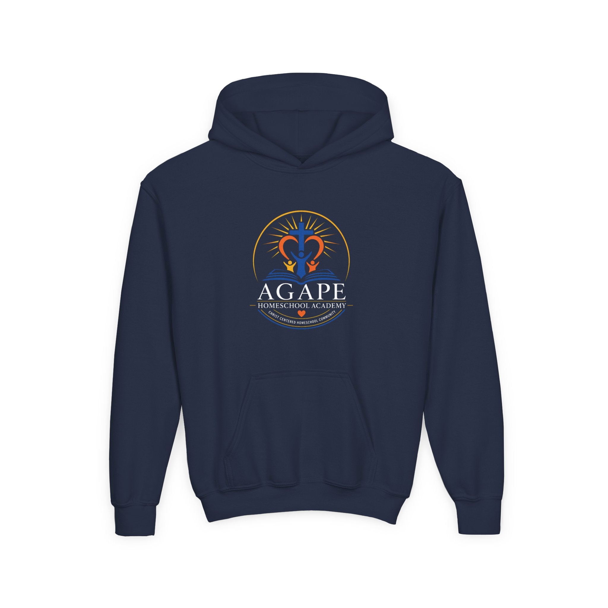 Lambs Agape Homeschool Academy Logo Hoodie