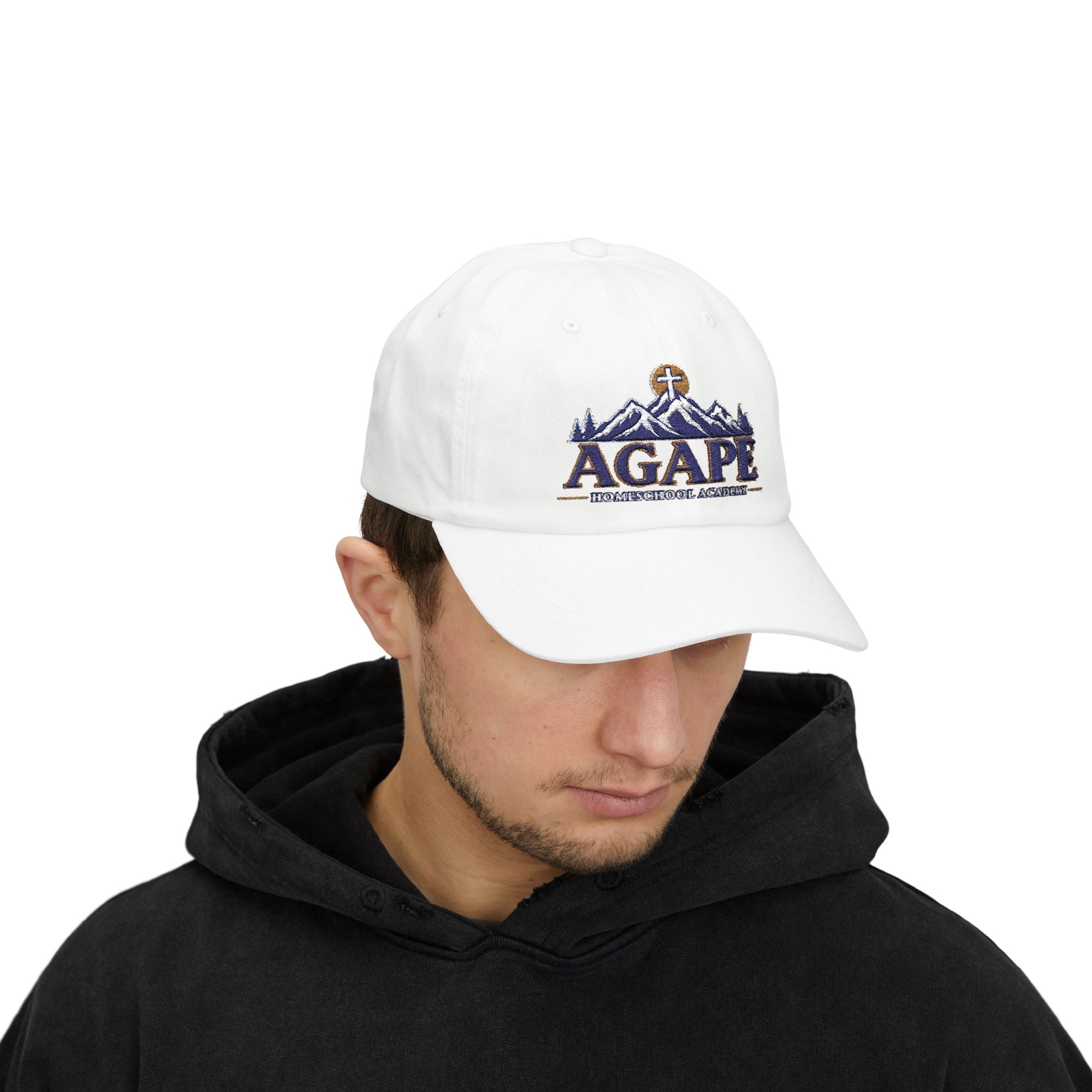 Agape Homeschool Academy Embroidered Mountain Dad Hat