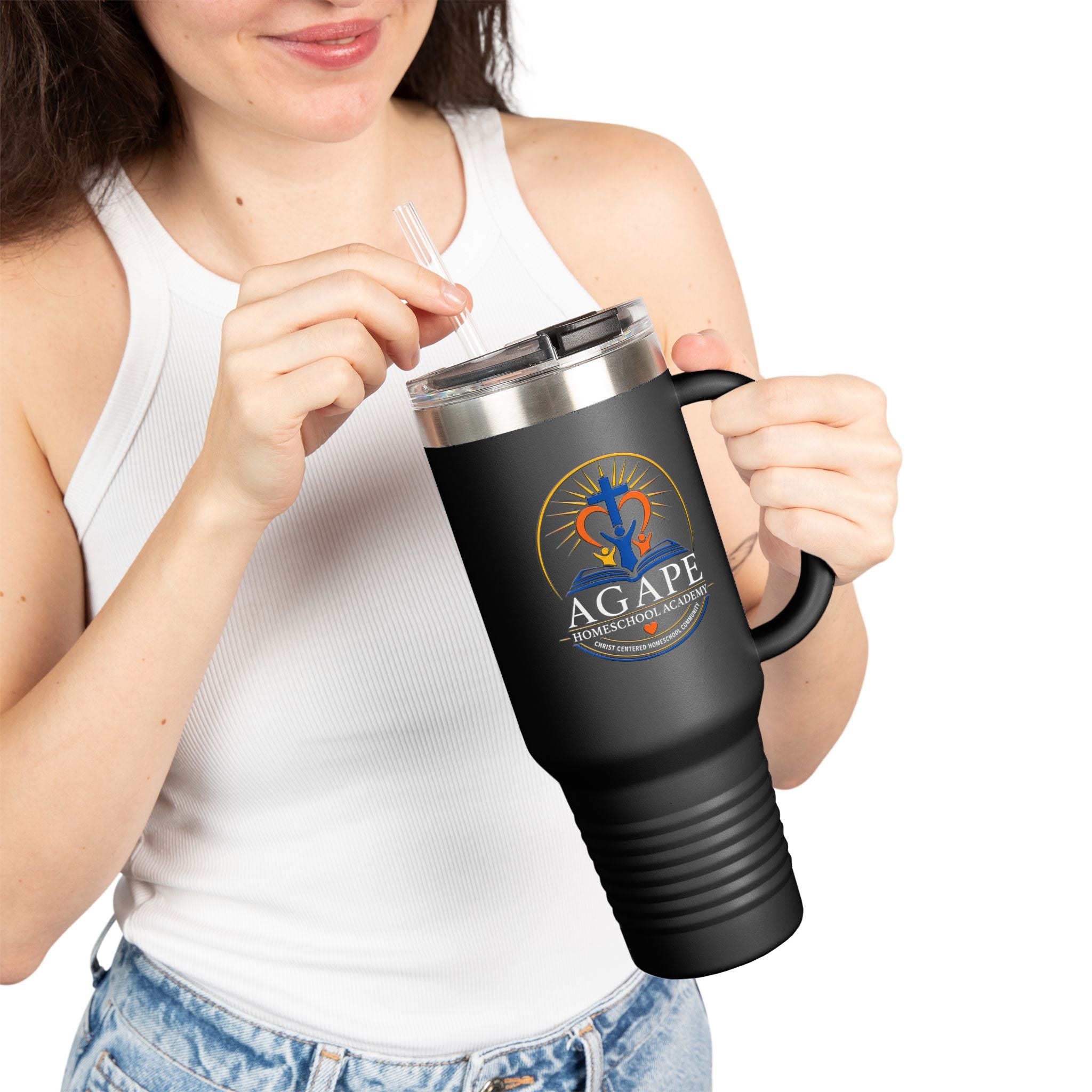 40oz Agape Homeschool Academy Logo Insulated Tumbler