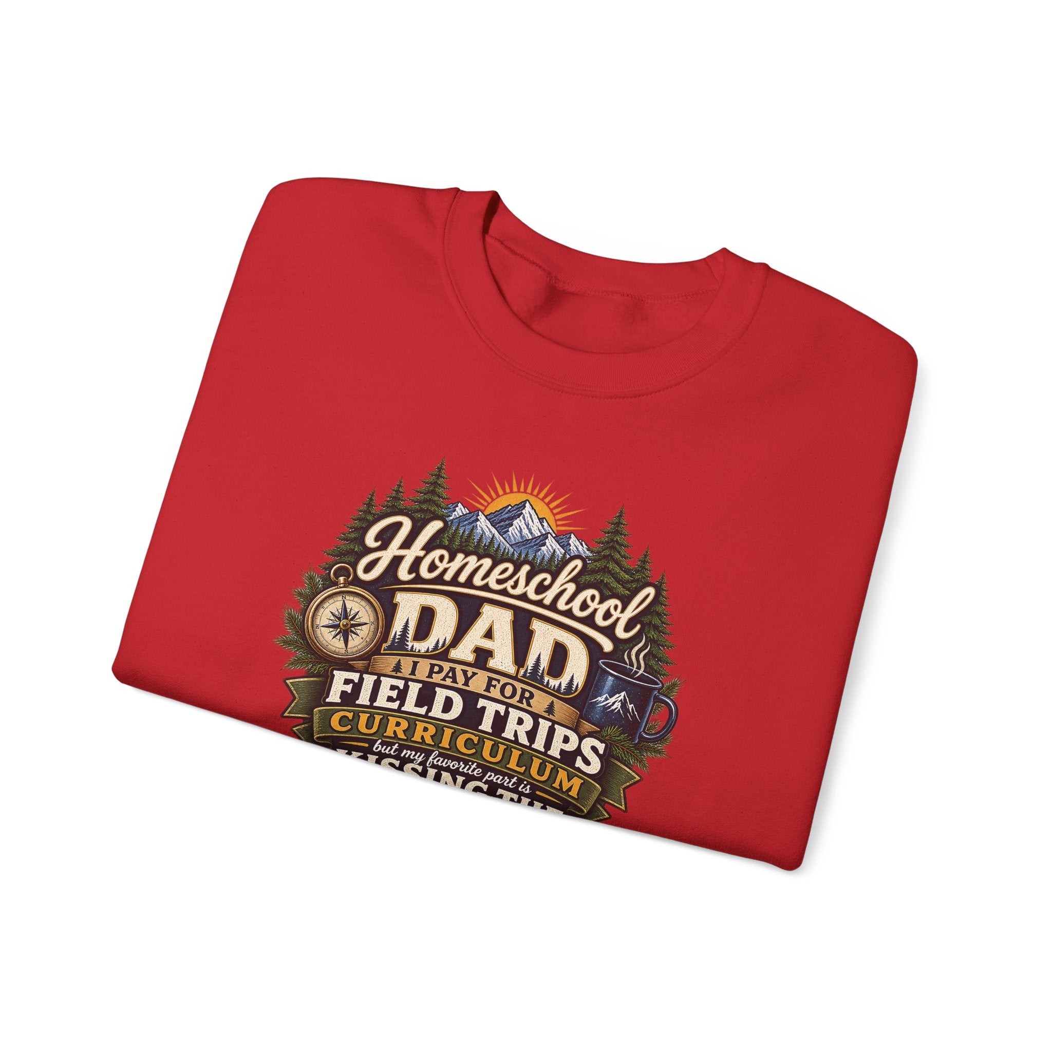 Funny Homeschool Dad Kiss The Teacher Sweatshirt