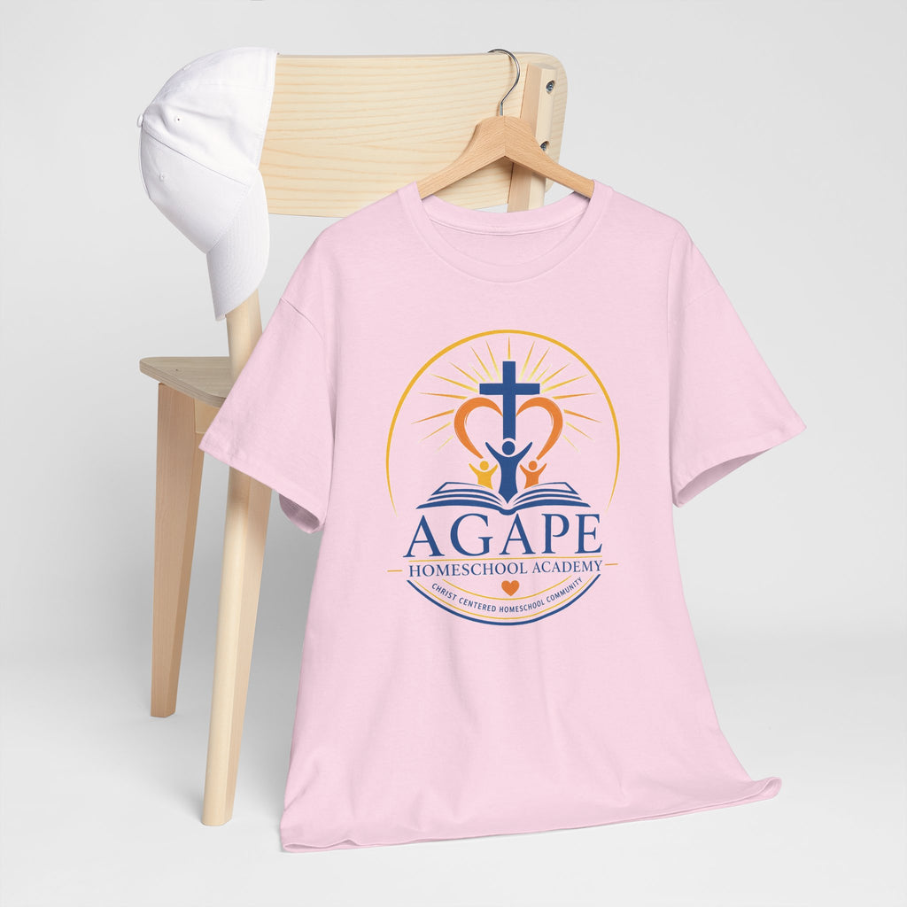 Adult Agape Homeschool Academy Logo Tee