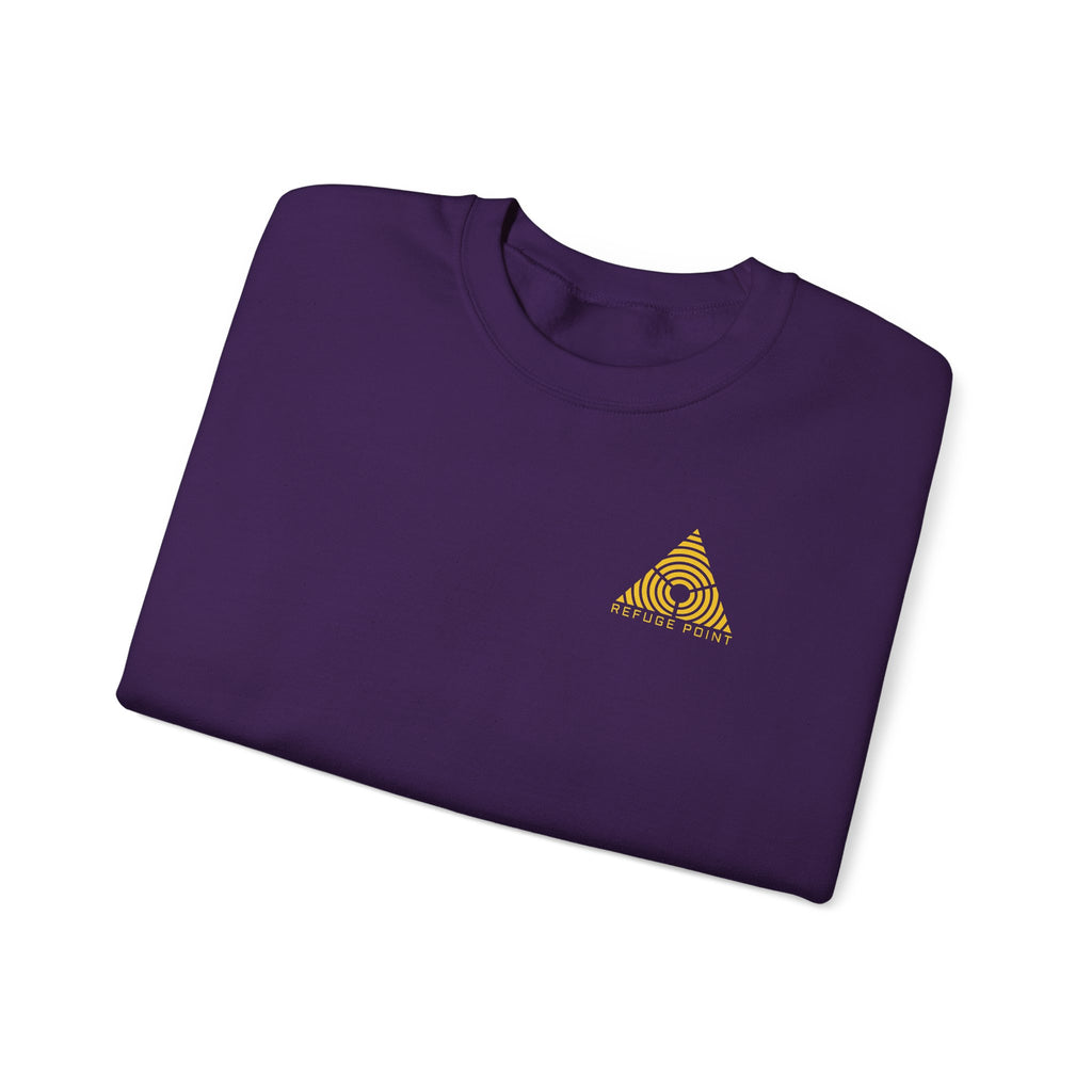 Refuge Point - Blessed Are the Peacemakers Crewneck Sweatshirt (Back Print), Matthew 5:9, First Responder Support Sweatshirt