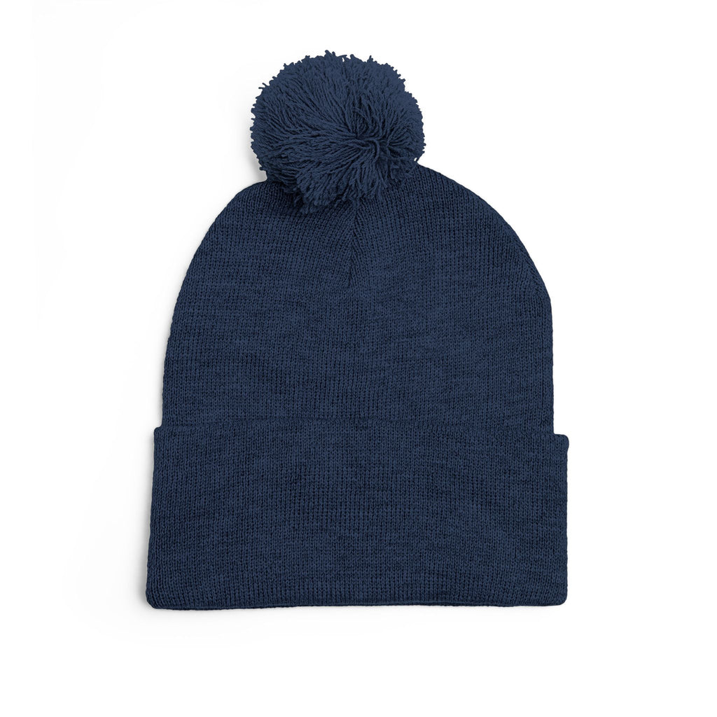 Agape Homeschool Academy Embroidered Pom Pom Beanie (Dark Colors)