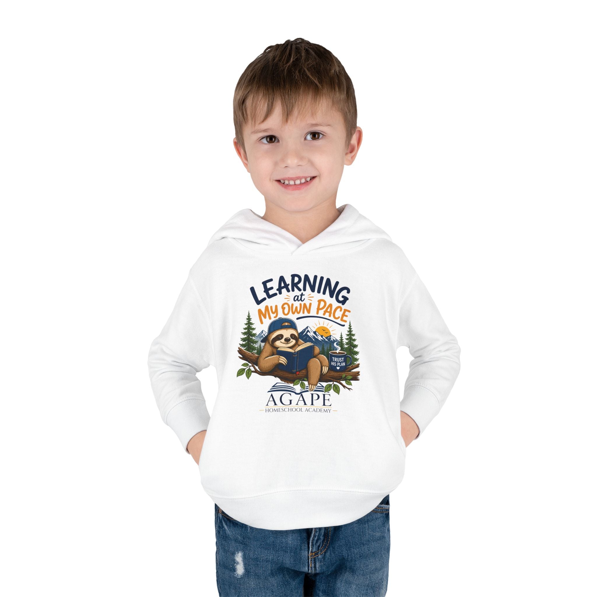 Tots Learning At My Own Pace Sloth Pullover Hoodie