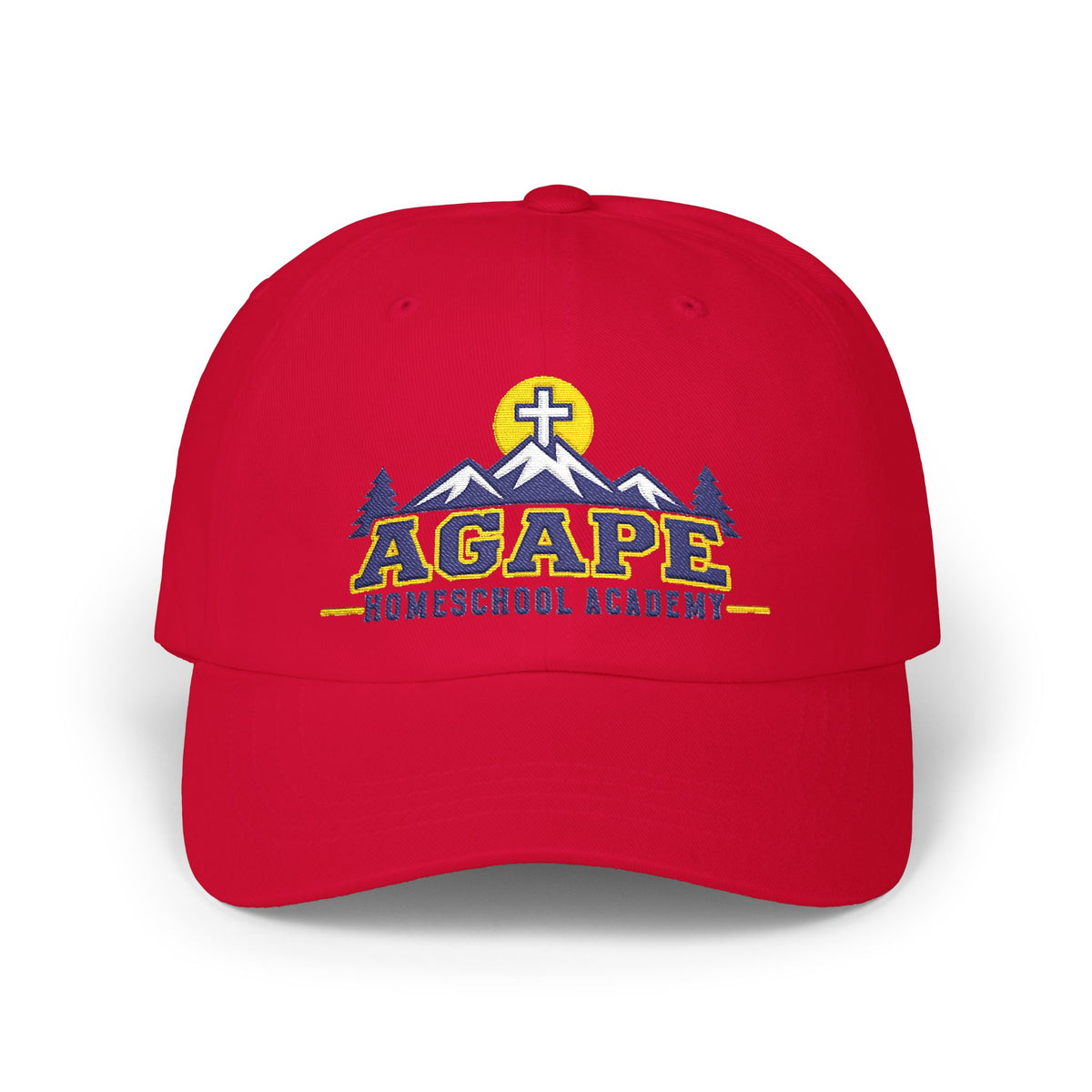 Agape Homeschool Academy Embroidered Mountain Dad Hat