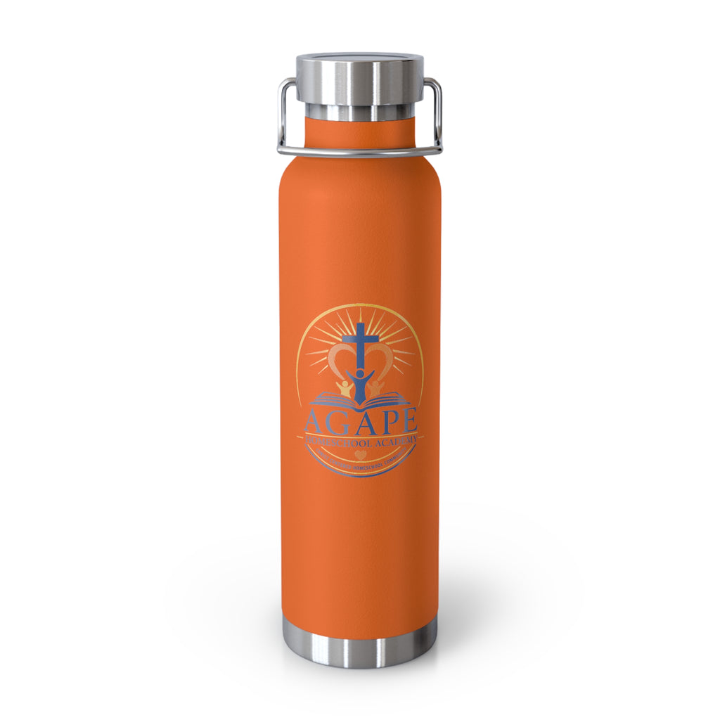 Agape Homeschool Academy Logo 22oz Insulated Water Bottle