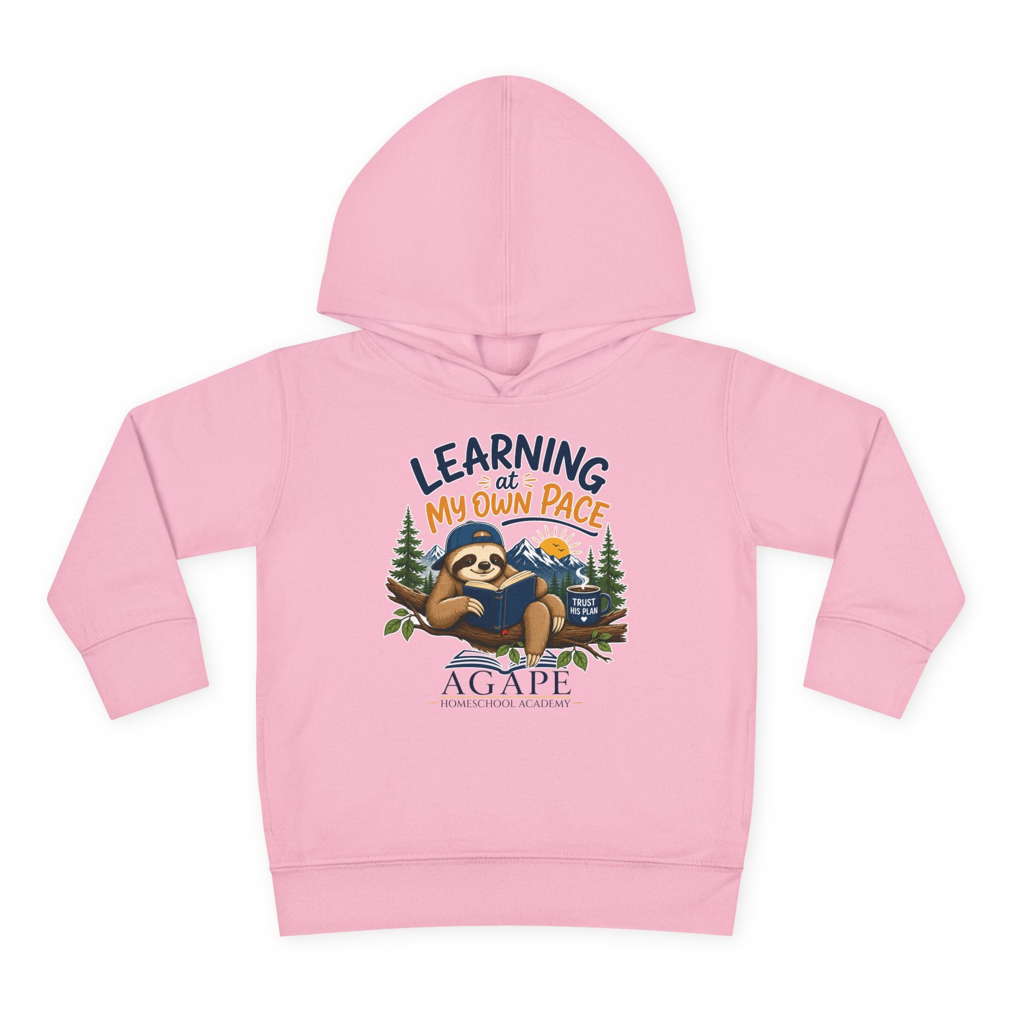 Tots Learning At My Own Pace Sloth Pullover Hoodie