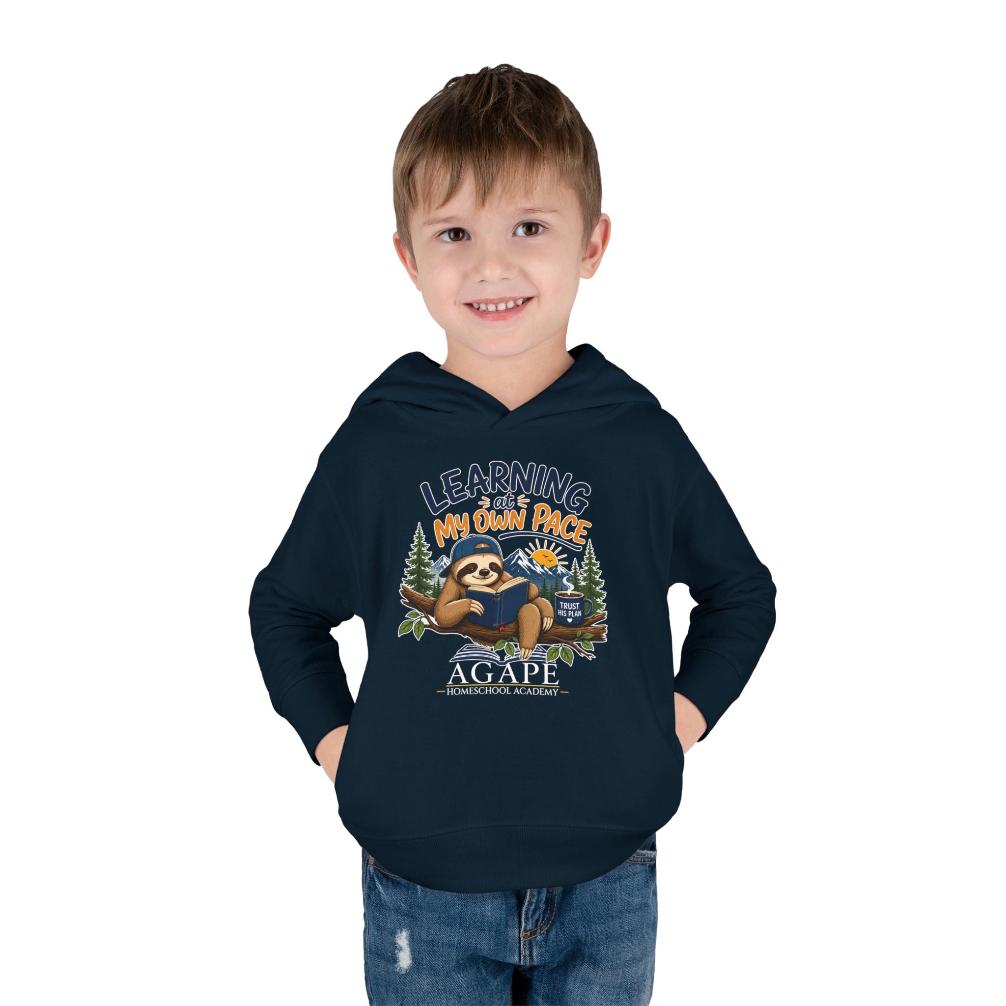 Tots Learning At My Own Pace Sloth Pullover Hoodie
