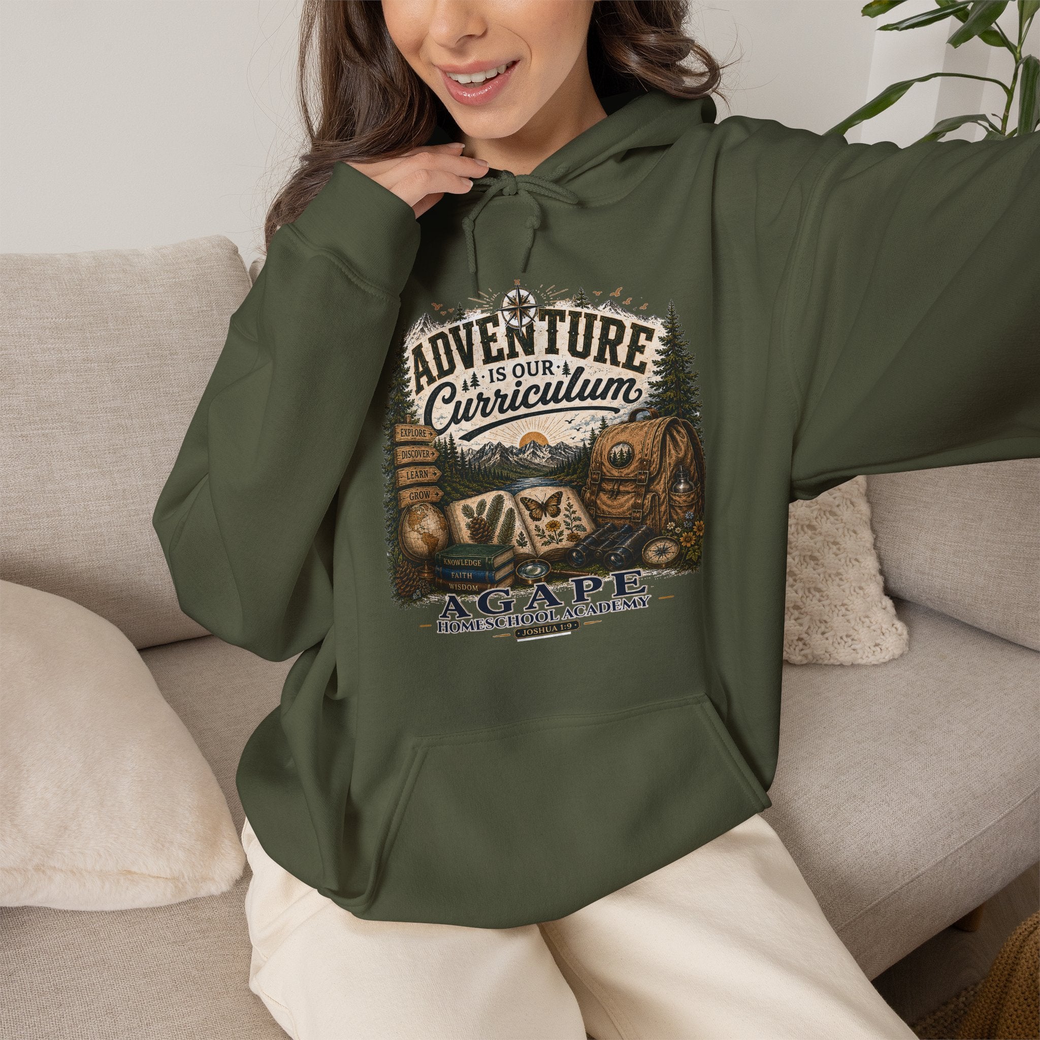 Lions Agape Homeschool Academy Adventure Pullover Hoodie