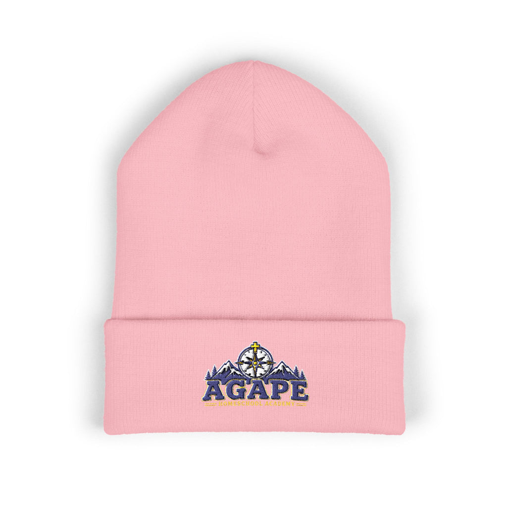 Agape Homeschool Academy Compass Embroidered Knit Beanie