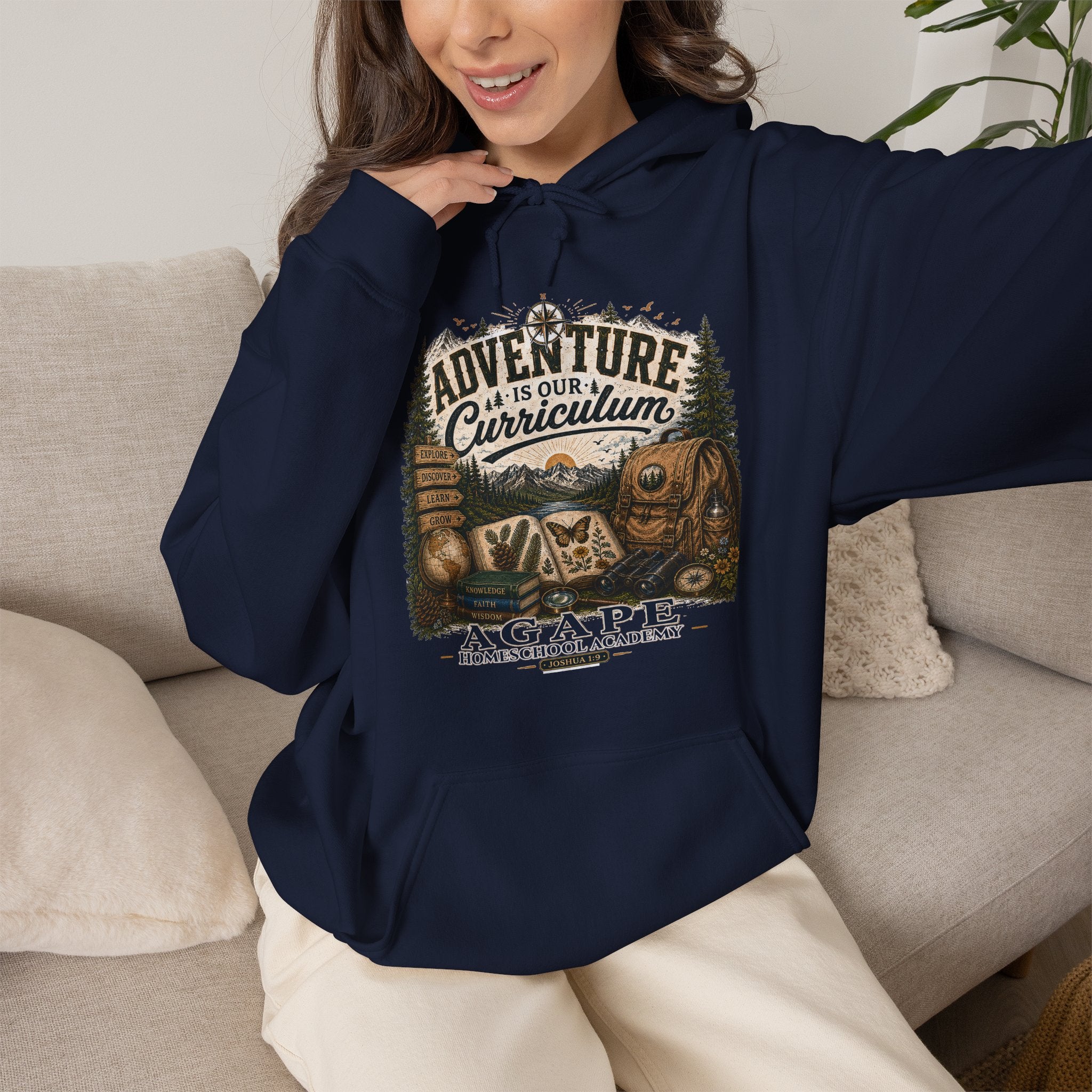 Lions Agape Homeschool Academy Adventure Pullover Hoodie