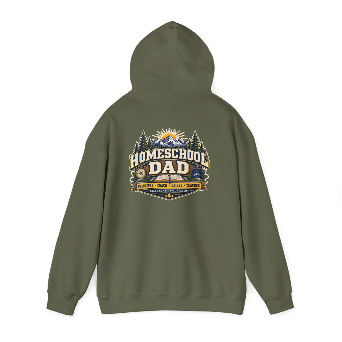 Agape Homeschool Academy Dad Pullover Hoodie